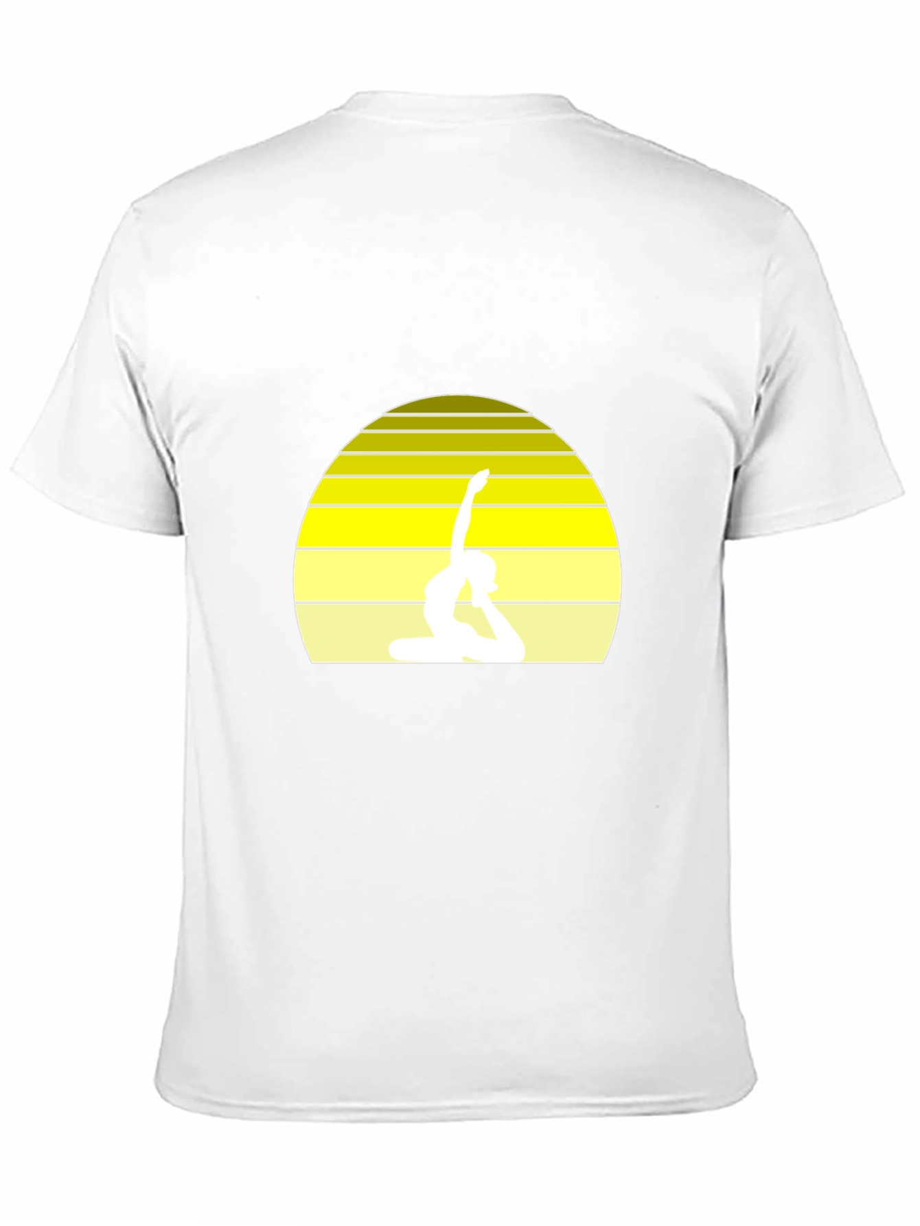 Yoga Silhouette Sunset T-Shirt - Black
