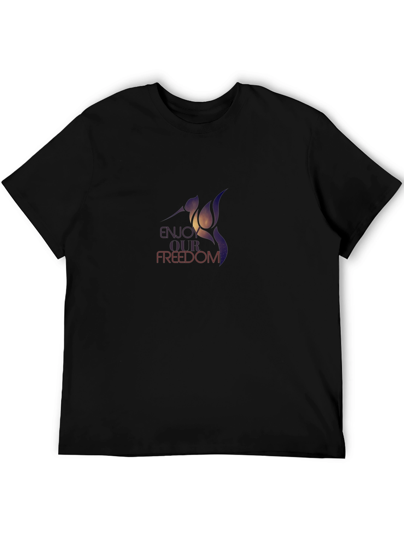 Enjoy Our Freedom Graphic T-Shirt - Black