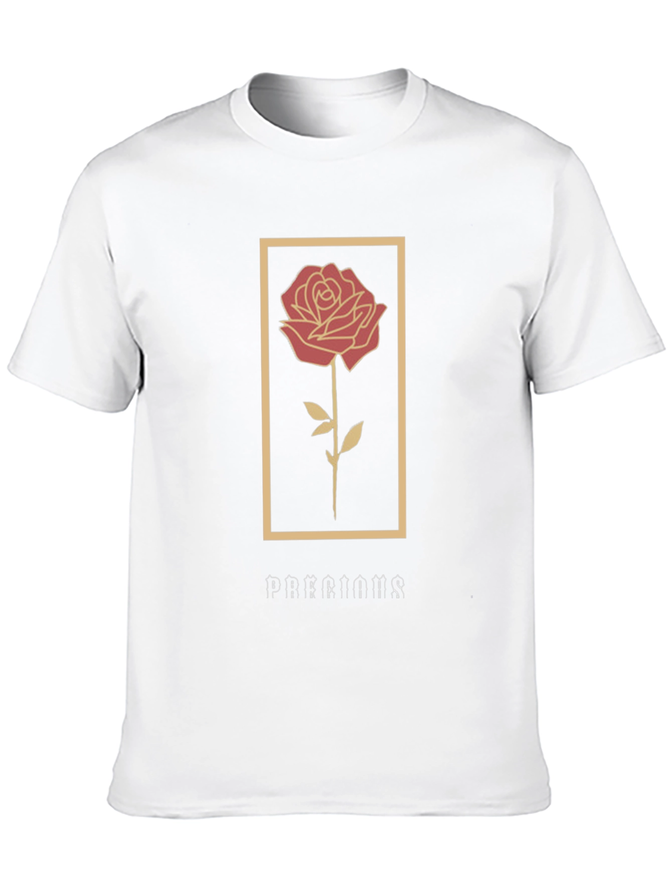 Rose Graphic T-Shirt - Stylish Floral Design