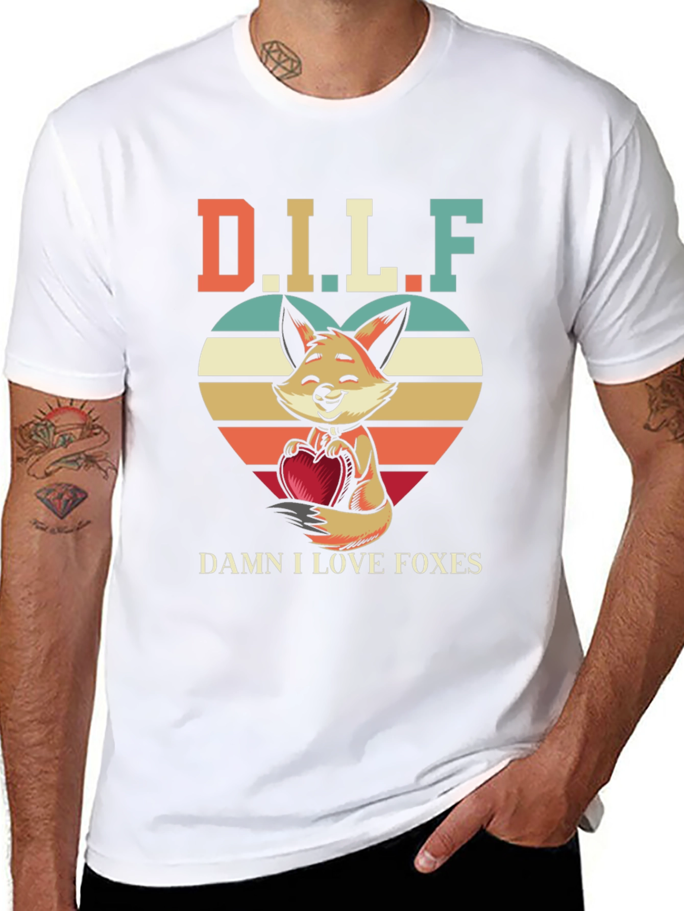 D.I.L.F. Damn I Love Foxes T-Shirt