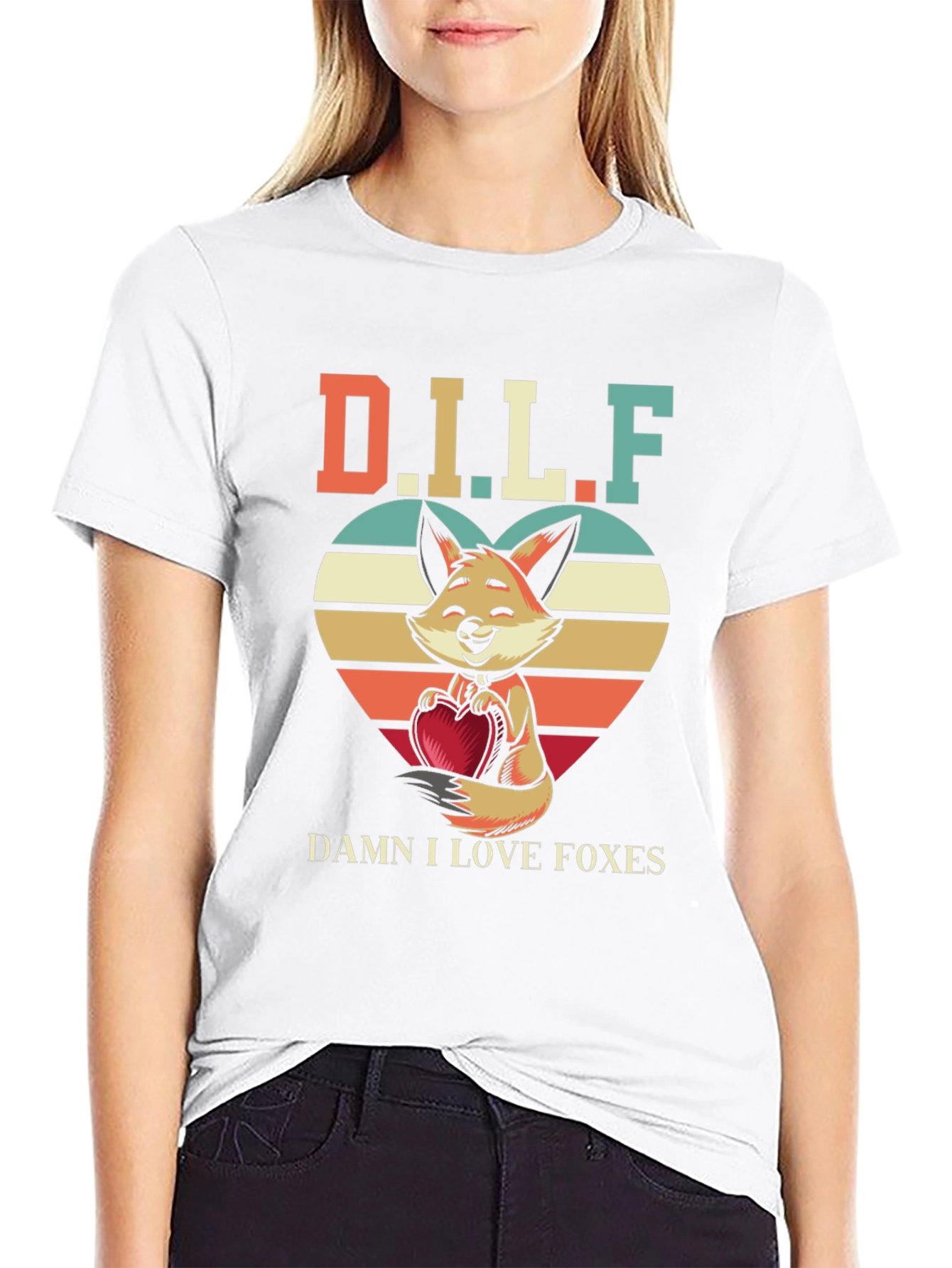 D.I.L.F. Damn I Love Foxes T-Shirt