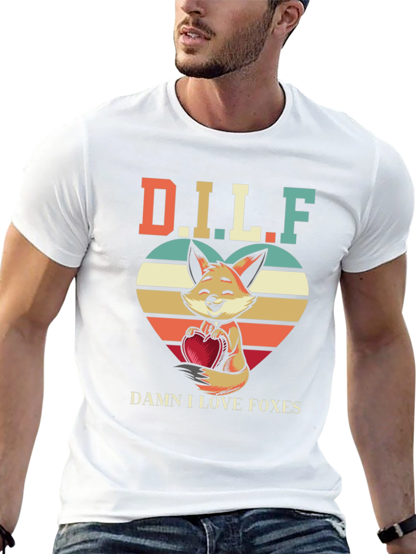 D.I.L.F. Damn I Love Foxes T-Shirt