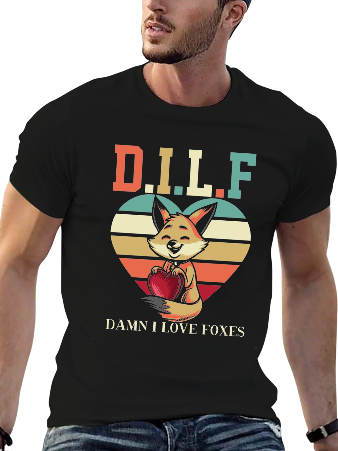 D.I.L.F. Damn I Love Foxes T-Shirt