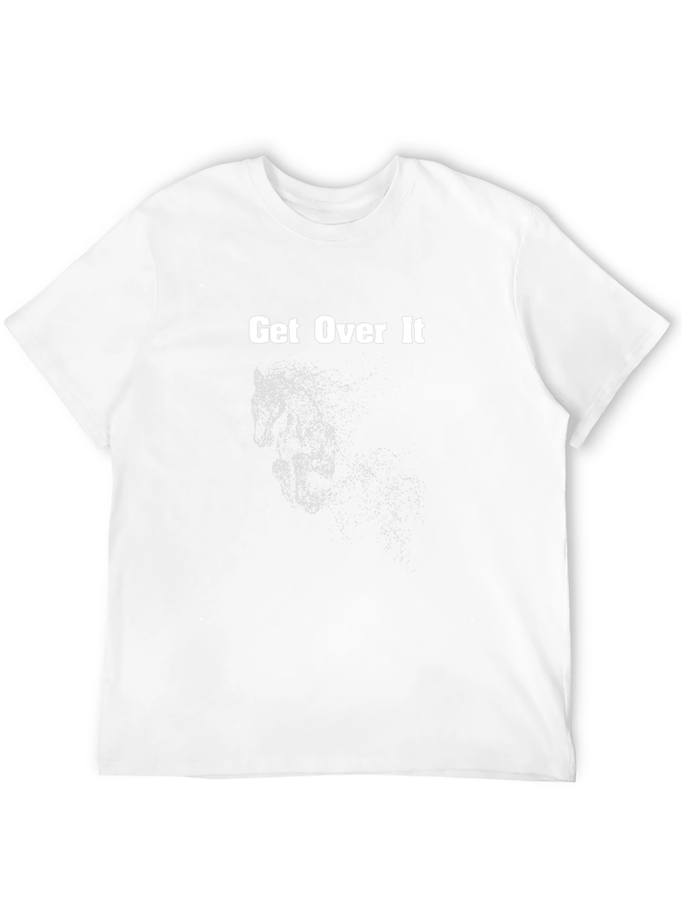 Get Over It Horse Graphic Black T-Shirt