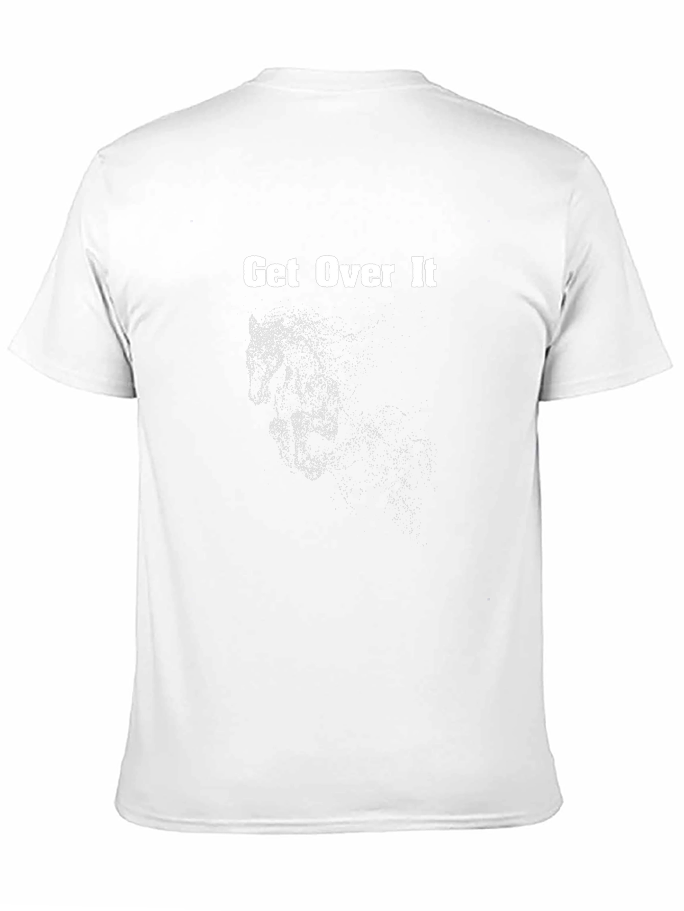 Get Over It Horse Graphic Black T-Shirt