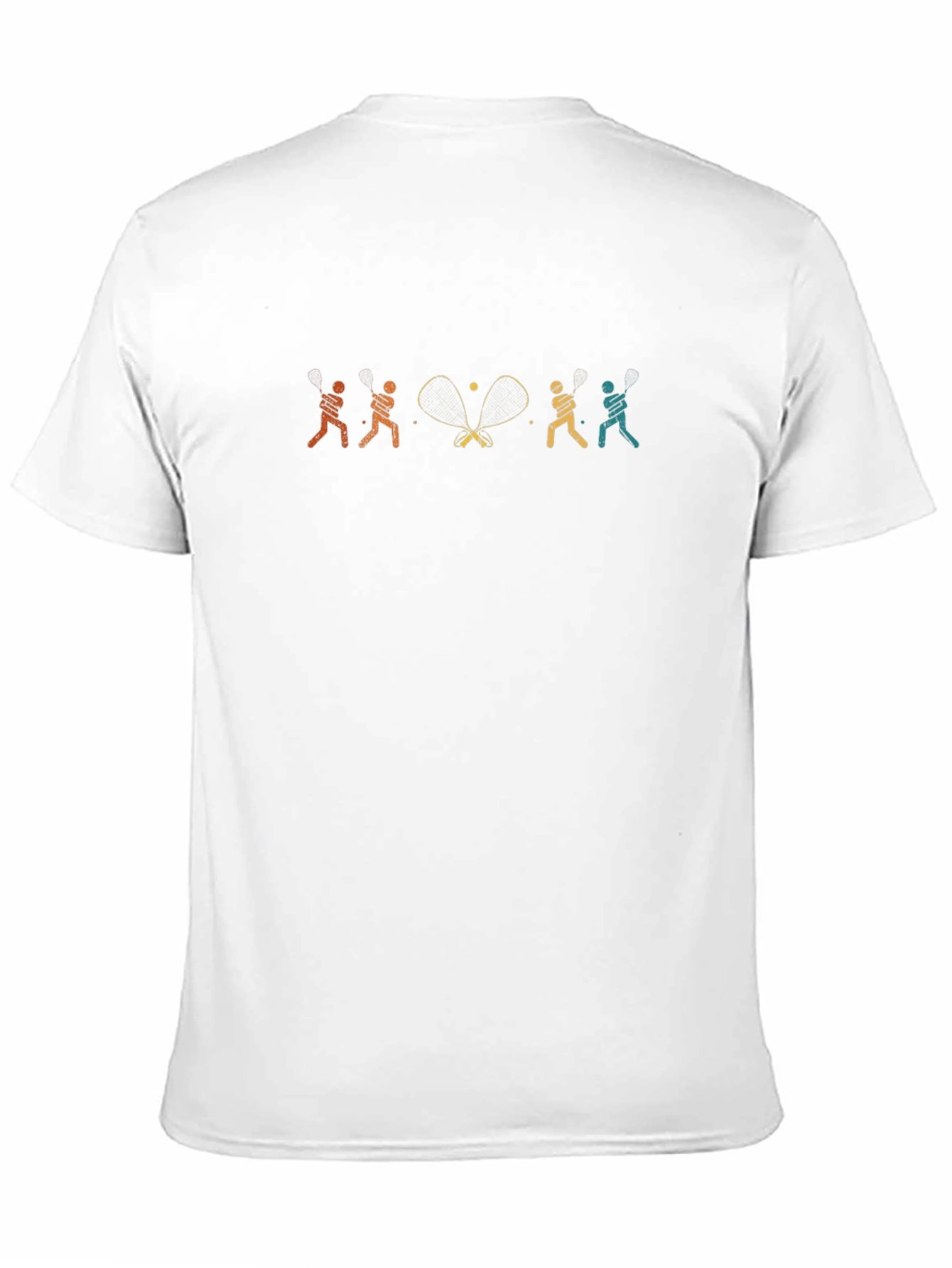 Tennis Player Graphic Tee - Black