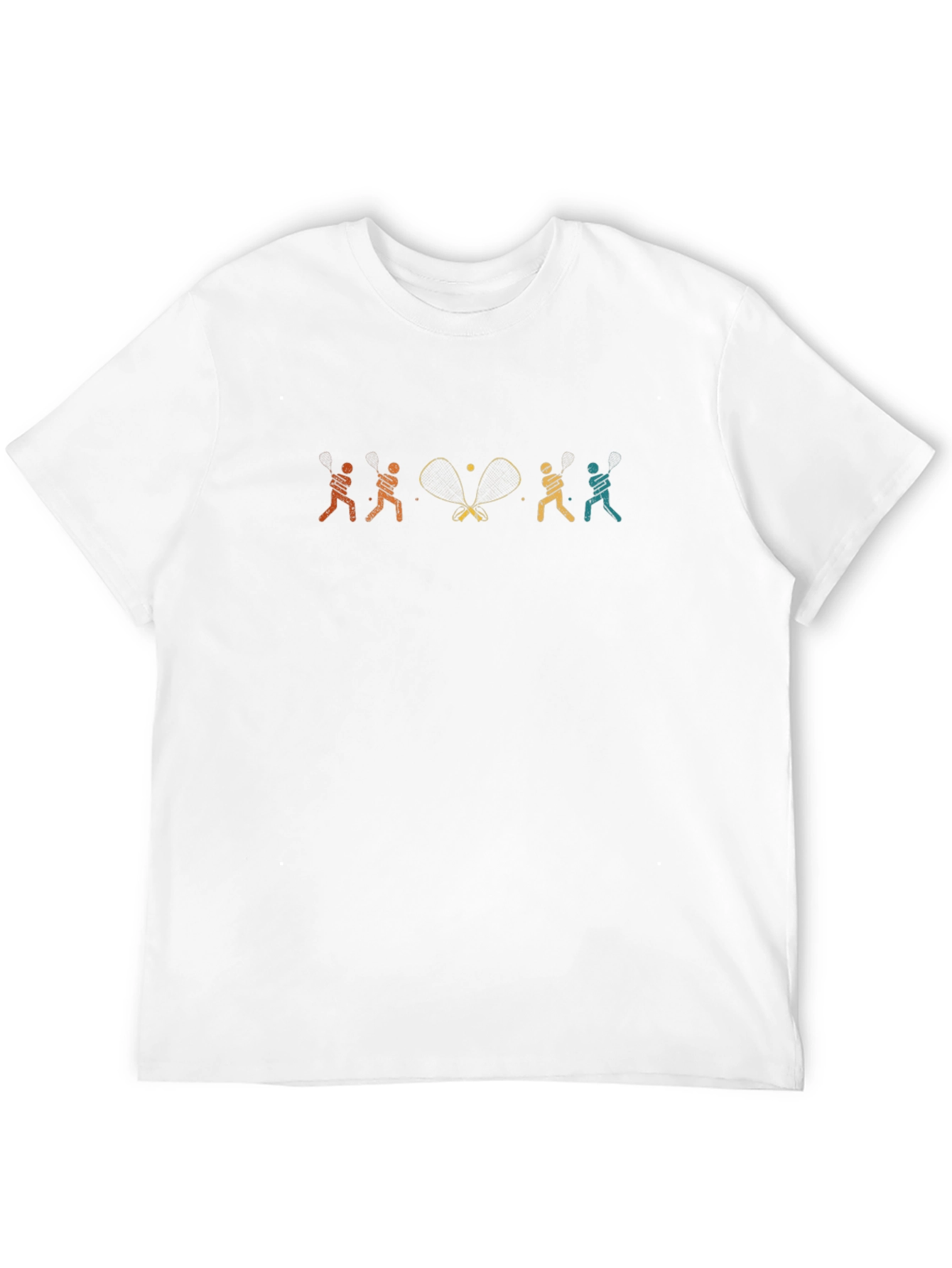 Tennis Player Graphic Tee - Black