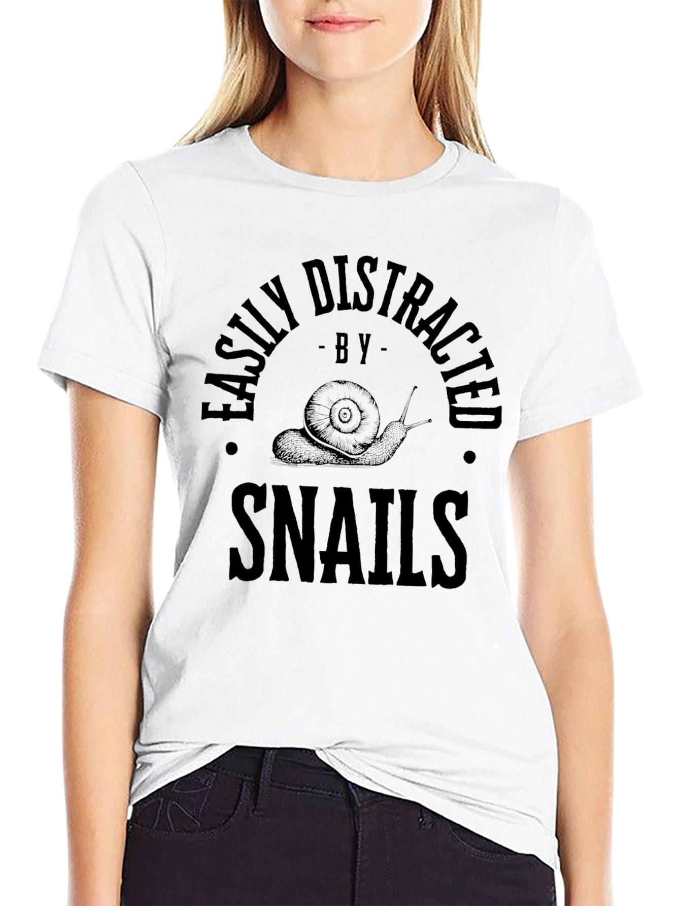 Easily Distracted By Snails Graphic T-Shirt
