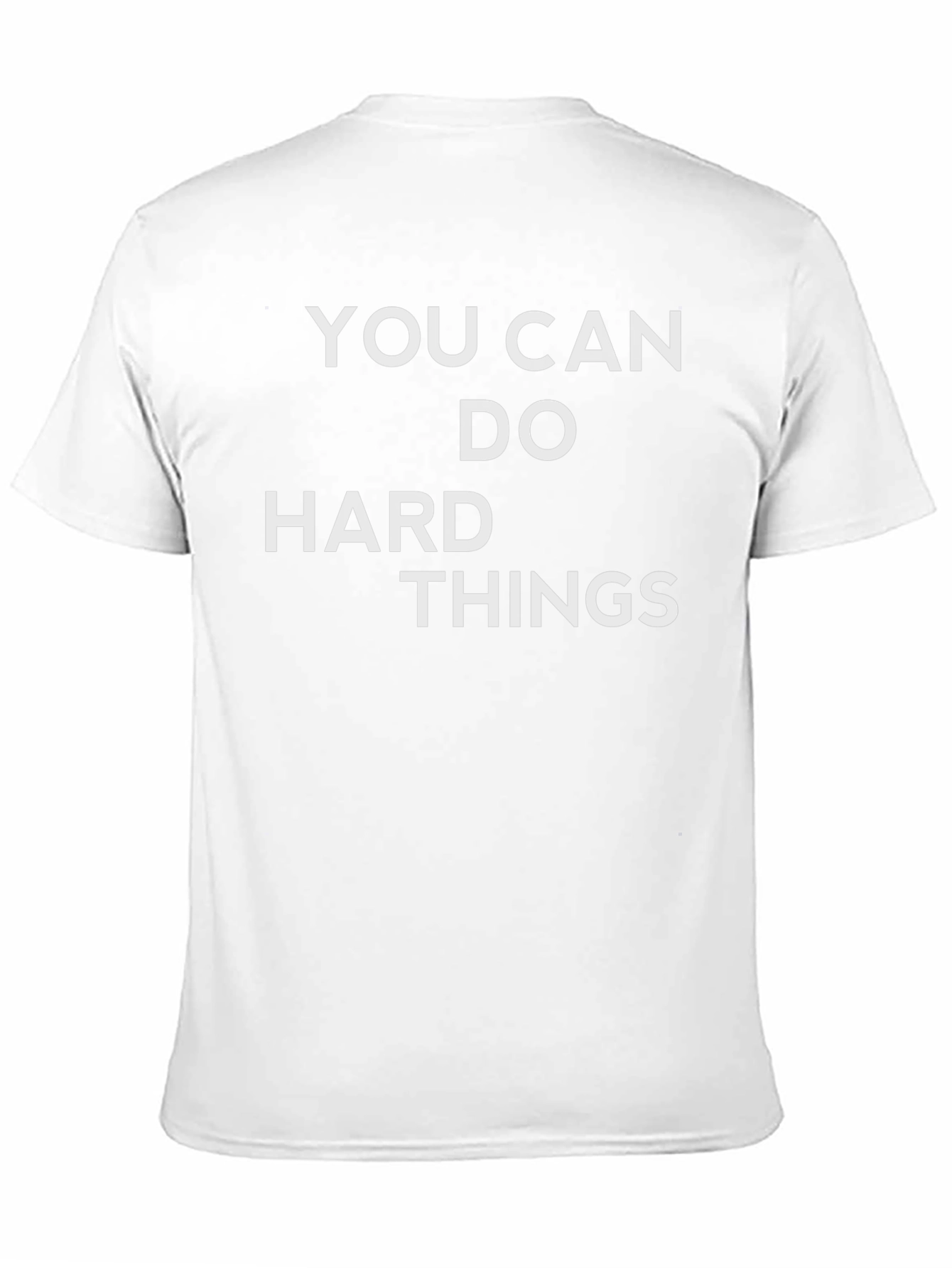 Motivational You Can Do Hard Things Black T-Shirt