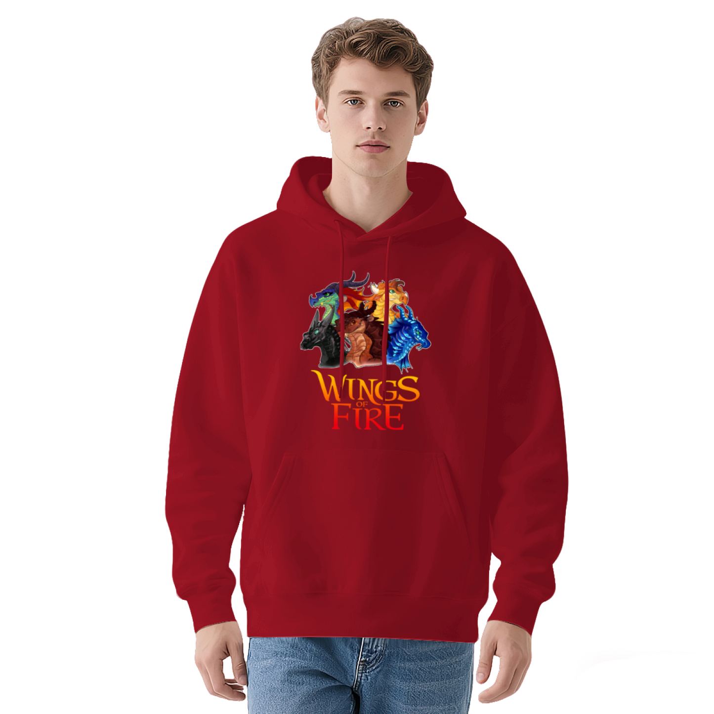 Wings of Fire Dragon Art Navy Hoodie, Unisex Book Fan Soft Comfort Top