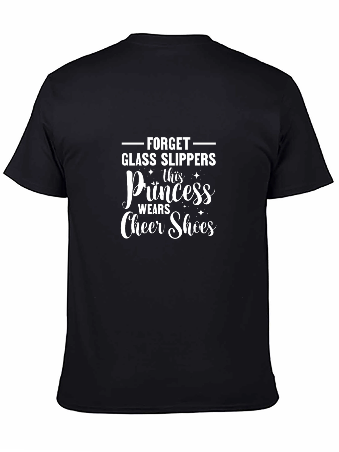Cheer Princess Black T-Shirt