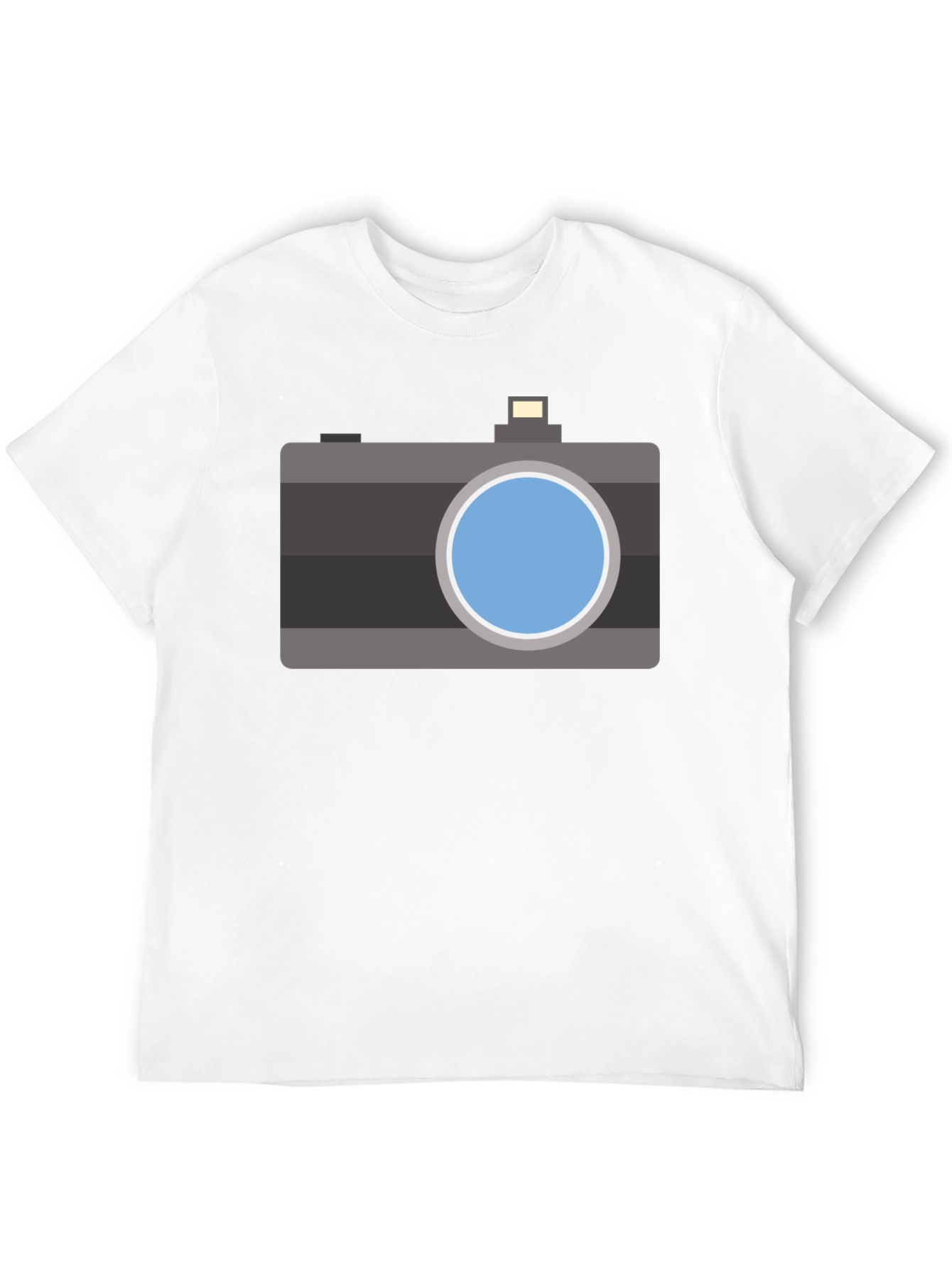 Retro Camera Graphic T-Shirt - Black