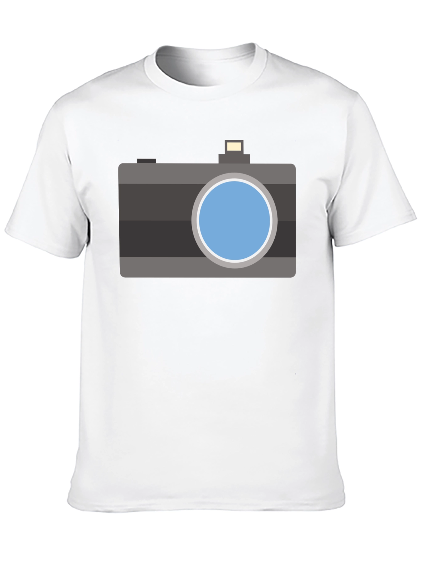 Retro Camera Graphic T-Shirt - Black