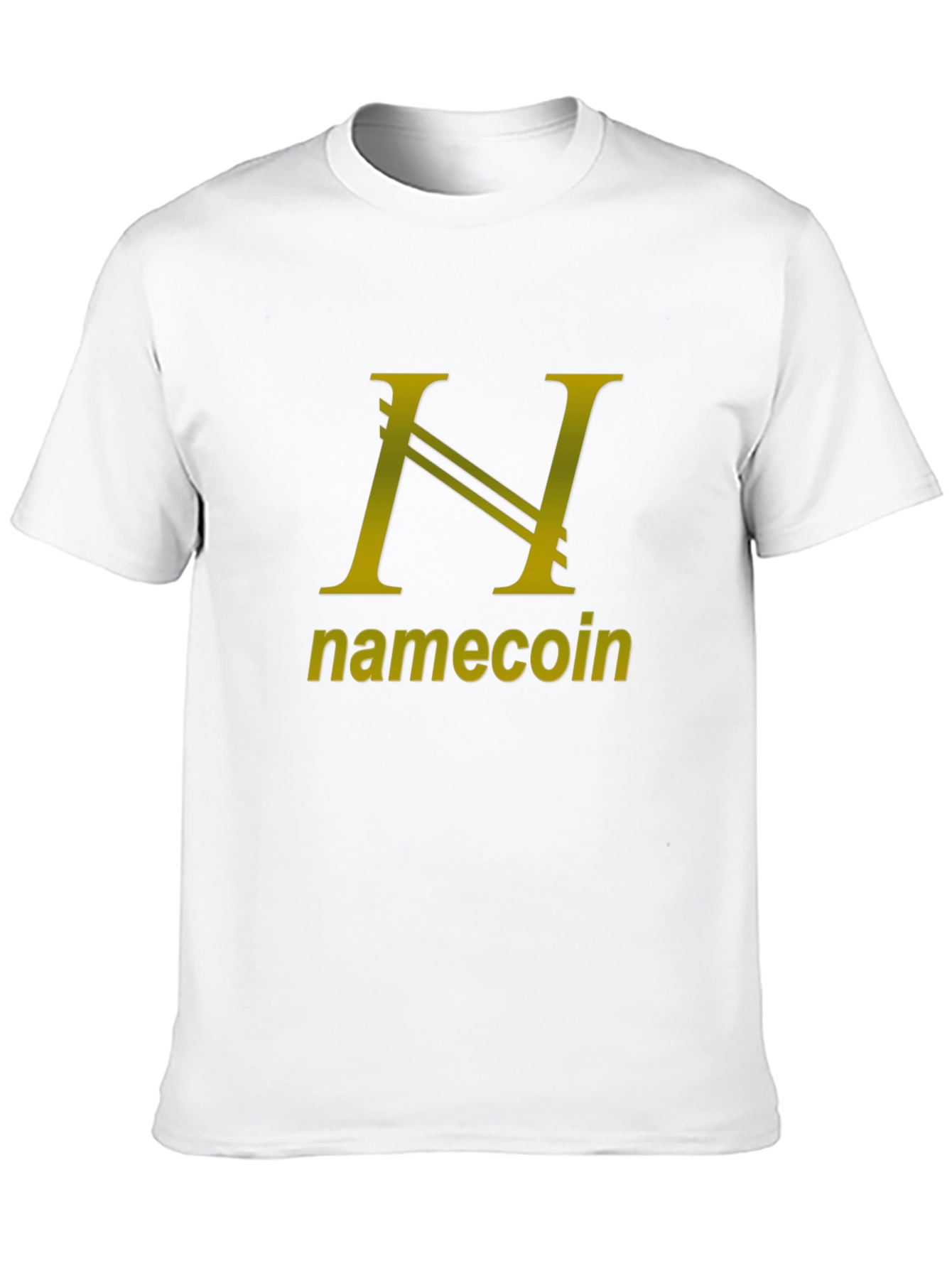 Namecoin Black T-Shirt - Gold Logo