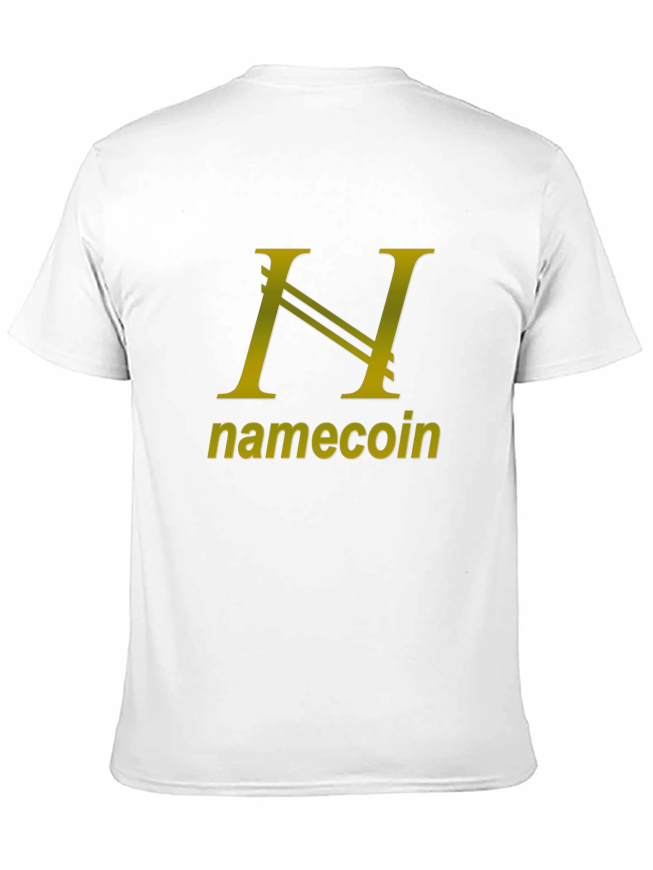 Namecoin Black T-Shirt - Gold Logo