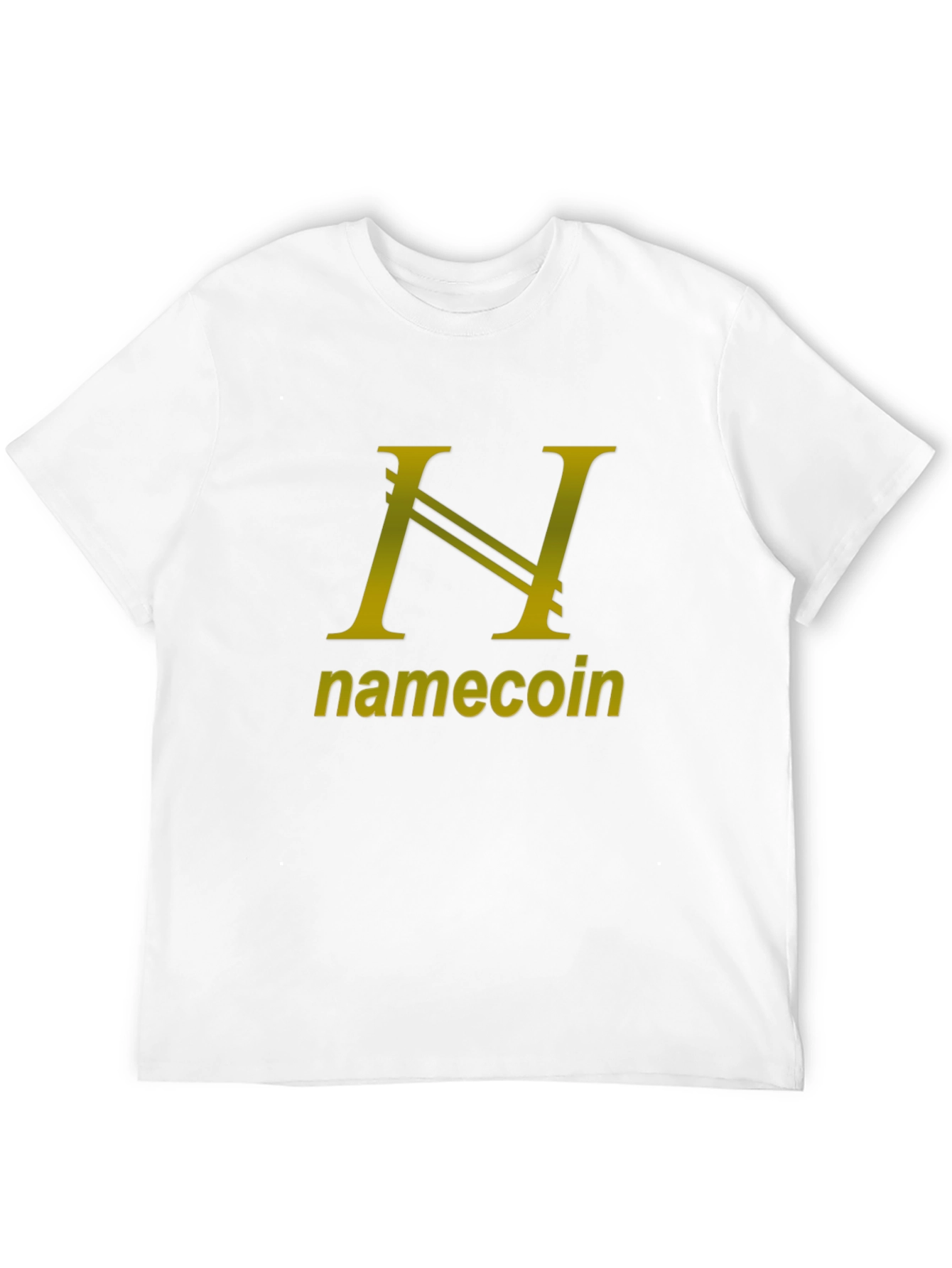 Namecoin Black T-Shirt - Gold Logo