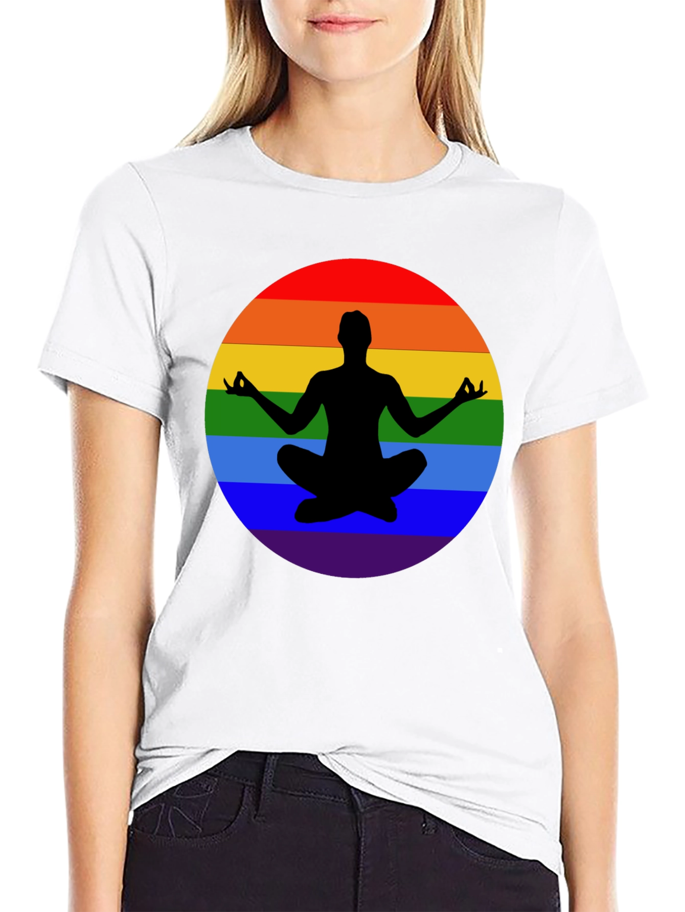 Rainbow Yoga Meditation T-Shirt