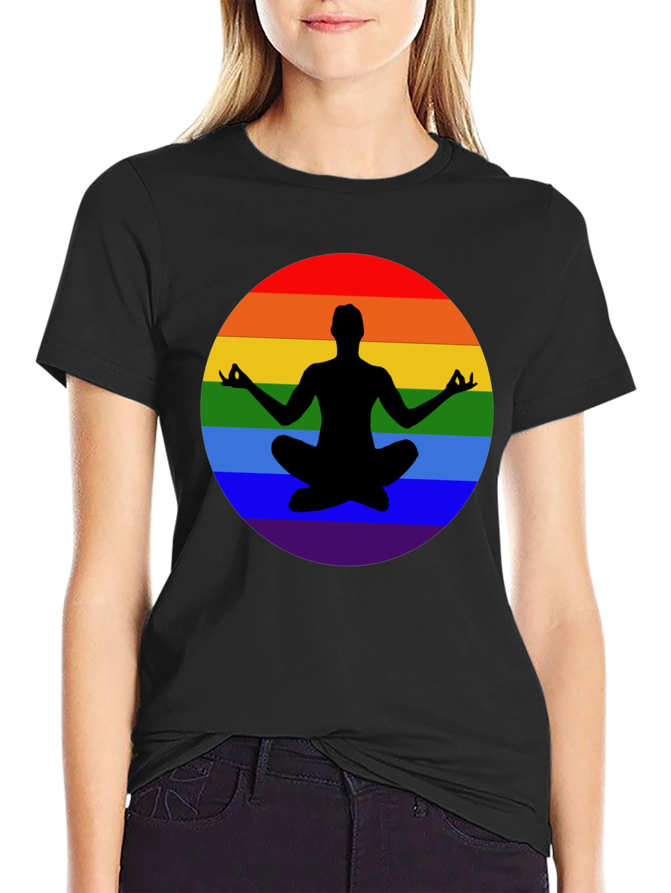Rainbow Yoga Meditation T-Shirt