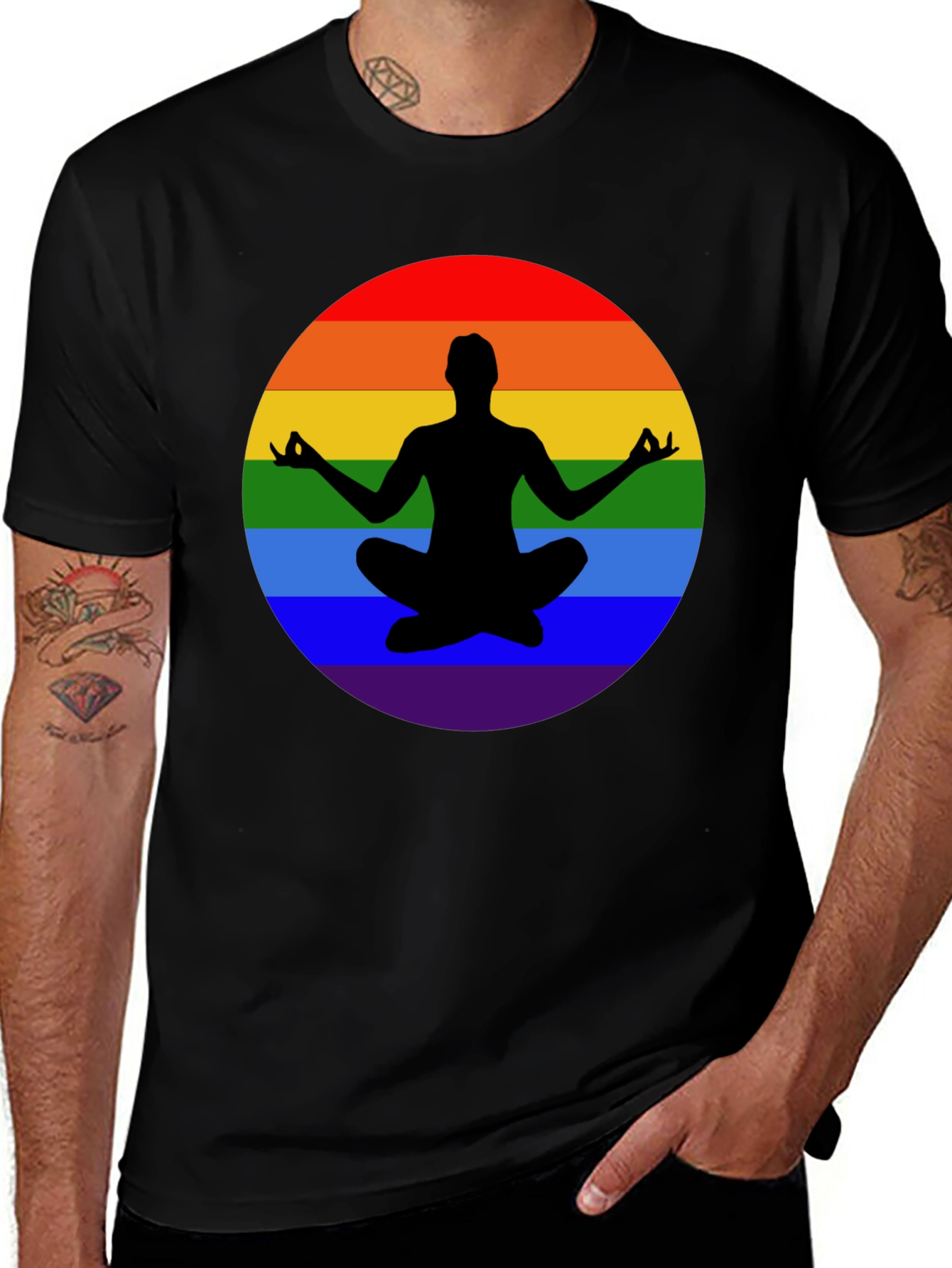 Rainbow Yoga Meditation T-Shirt