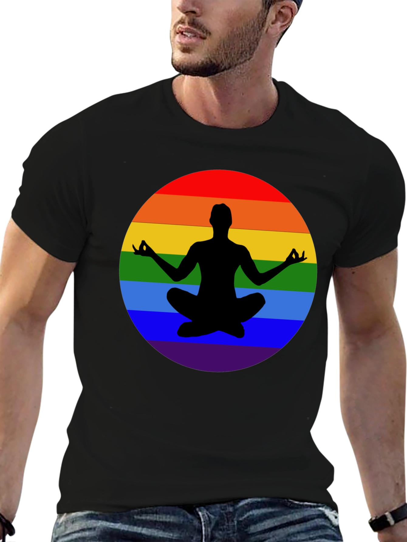 Rainbow Yoga Meditation T-Shirt