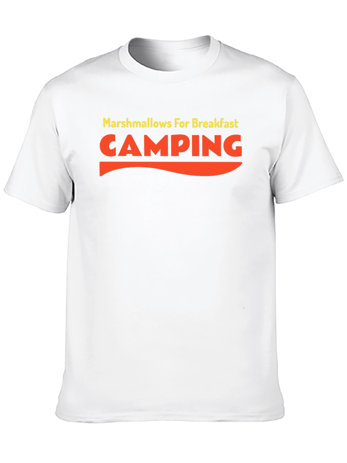 Camping Marshmallow Breakfast Graphic T-Shirt