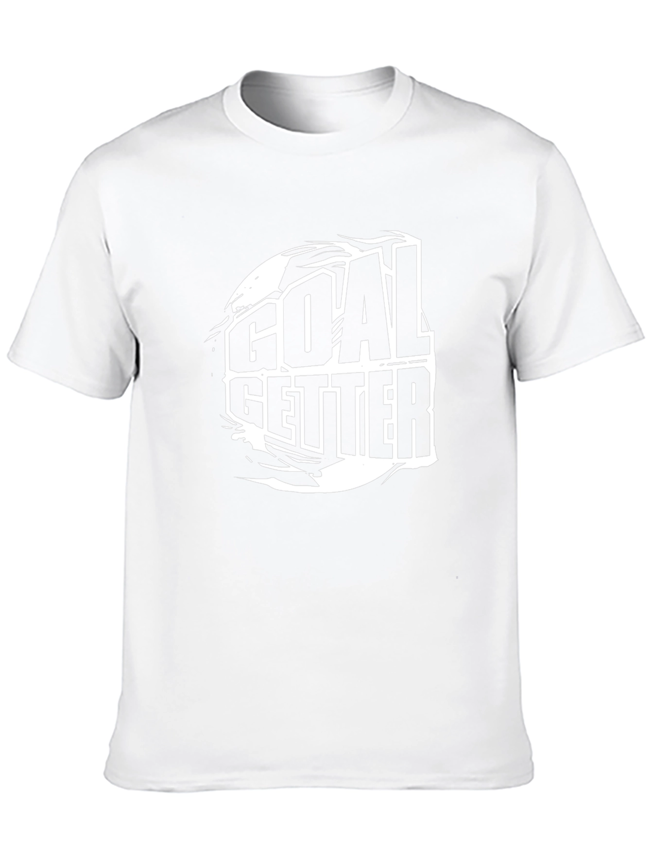Goal Getter Graphic Tee - Black Cotton T-Shirt