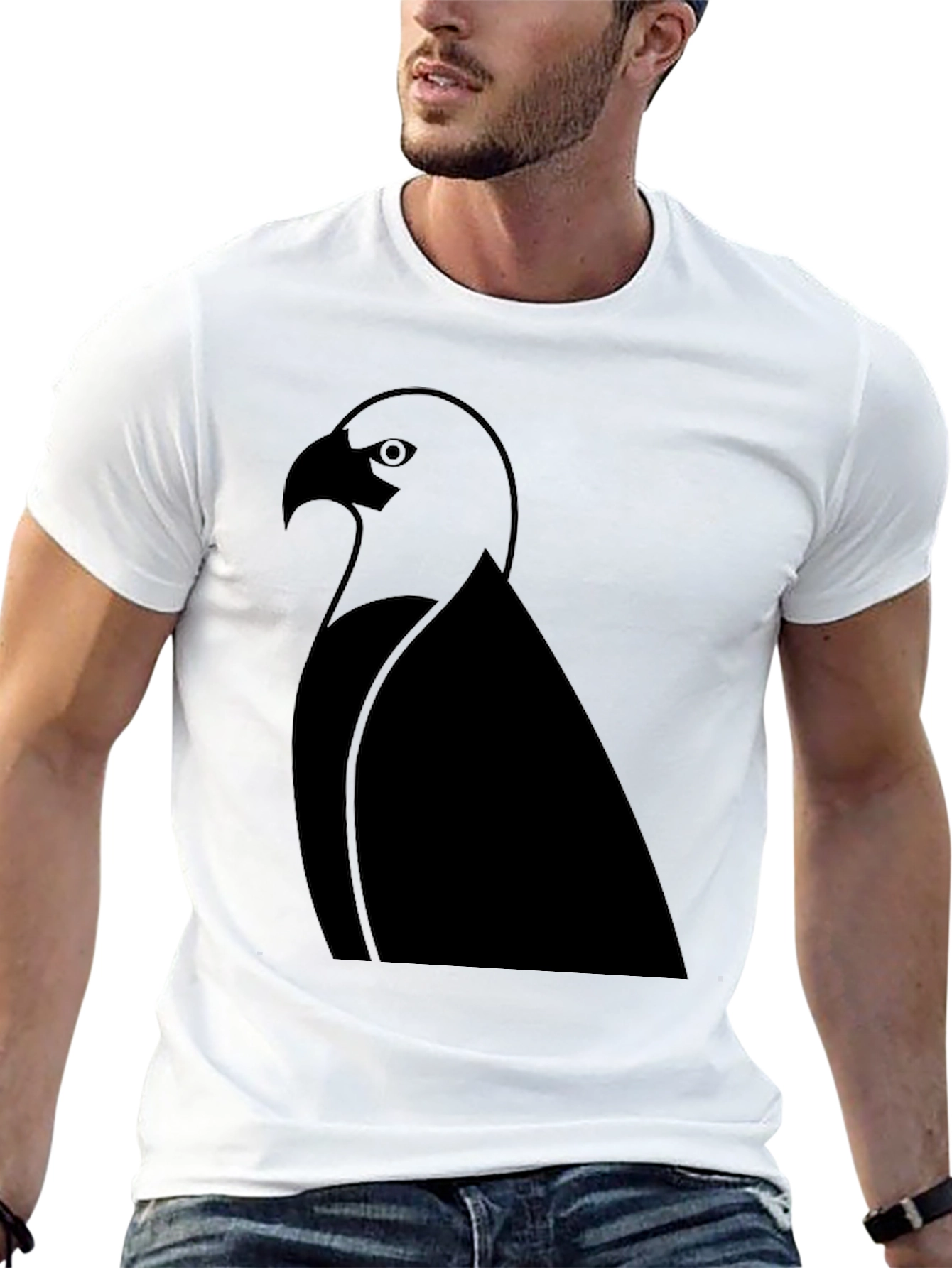 Eagle Graphic Tee - Black Short Sleeve T-Shirt