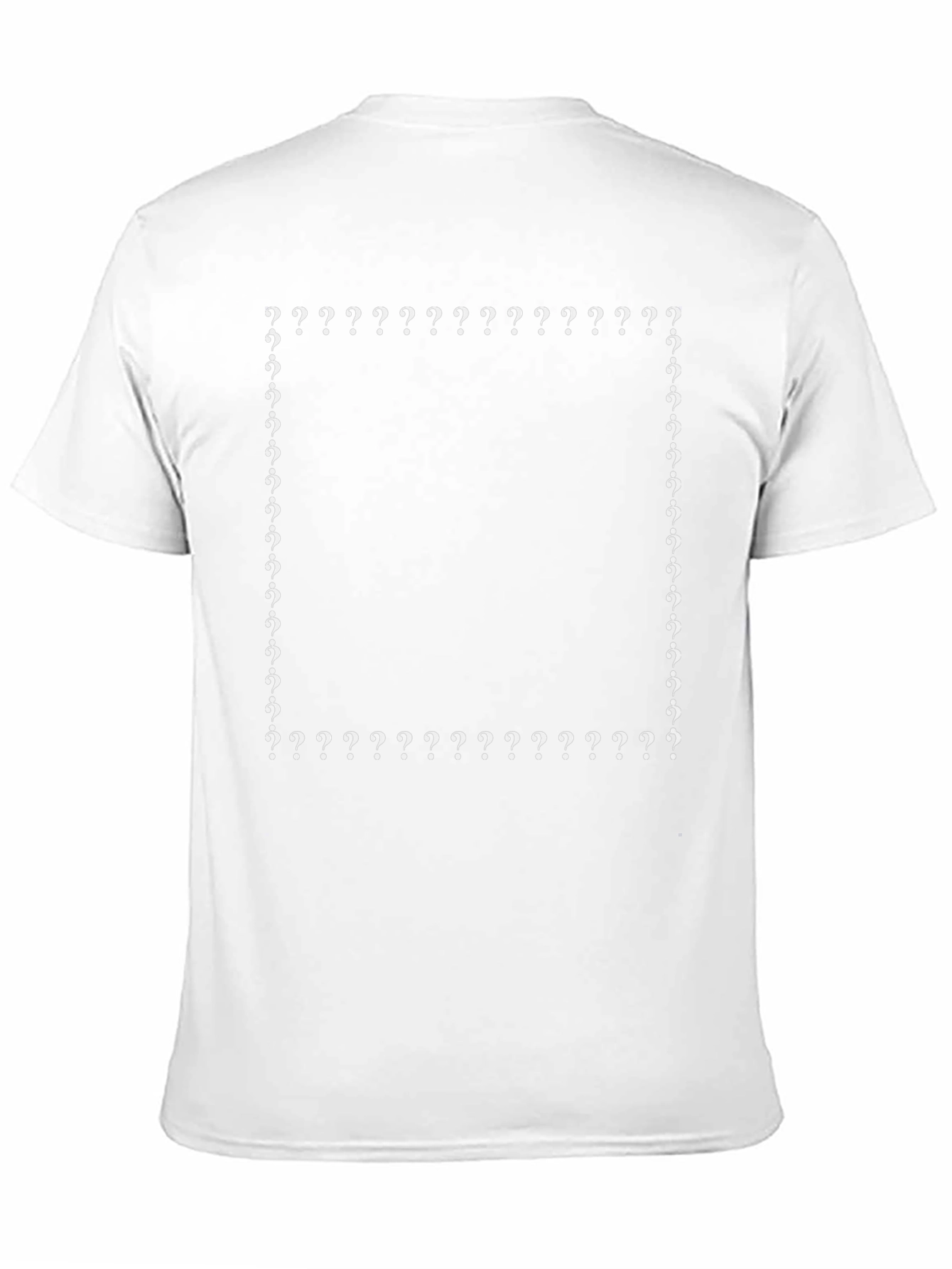 Question Mark Border T-Shirt - Black