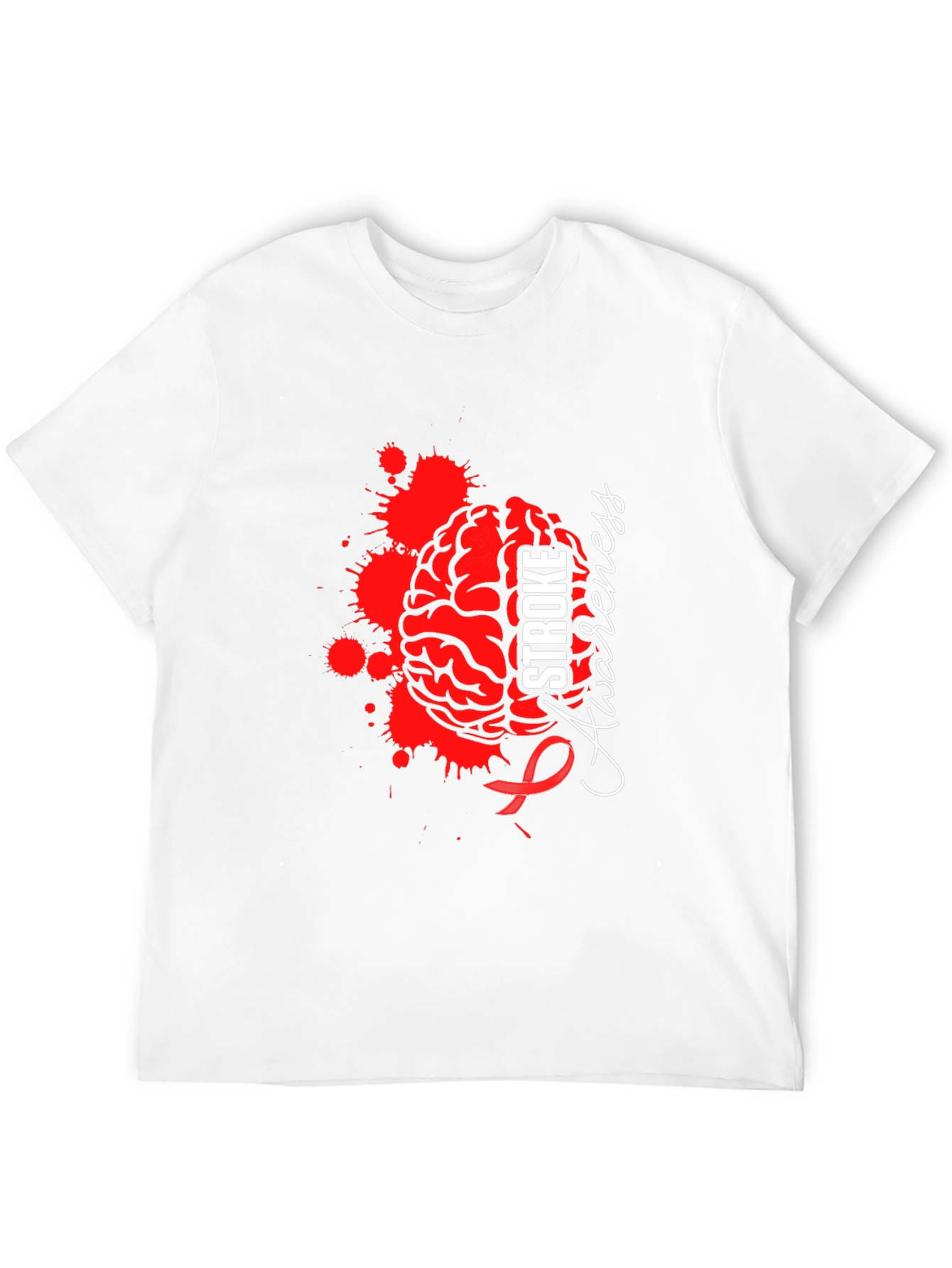 Stroke Awareness T-Shirt - Brain Design
