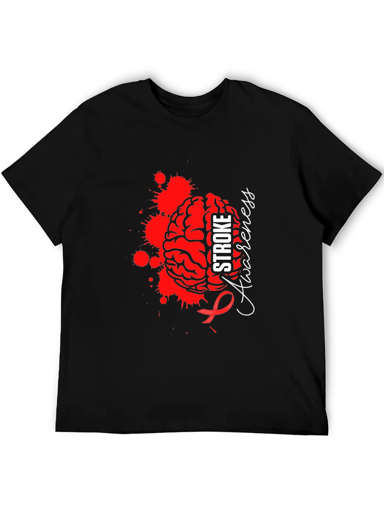 Stroke Awareness T-Shirt - Brain Design