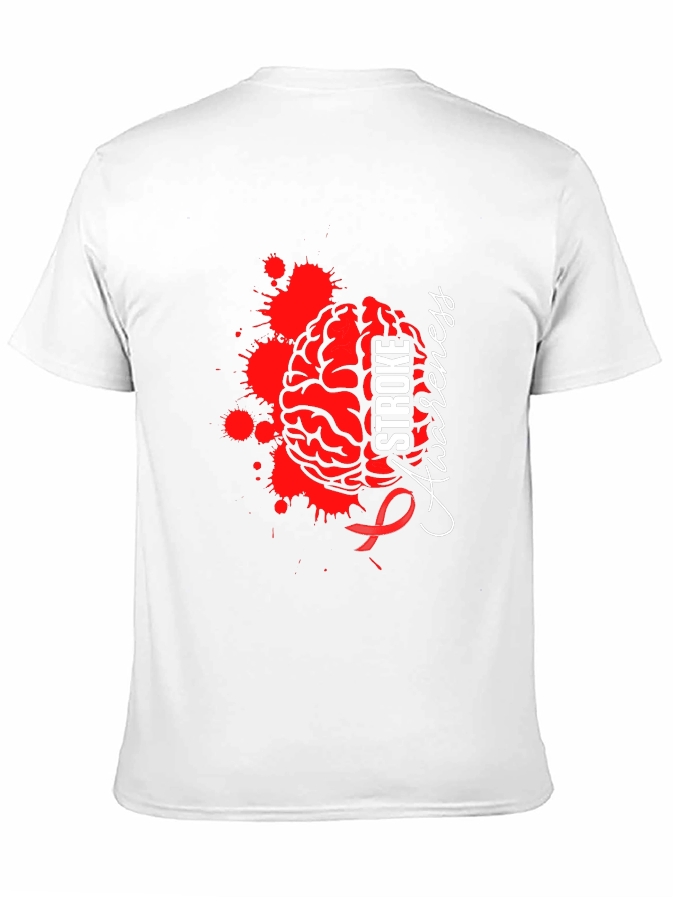Stroke Awareness T-Shirt - Brain Design