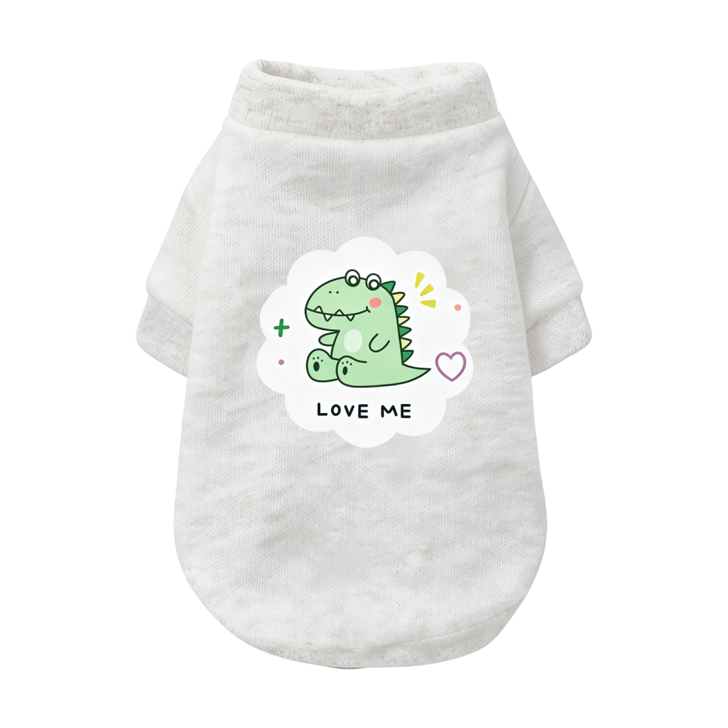 LOVE ME Letter Print Pet Casual Cardigan Sweater