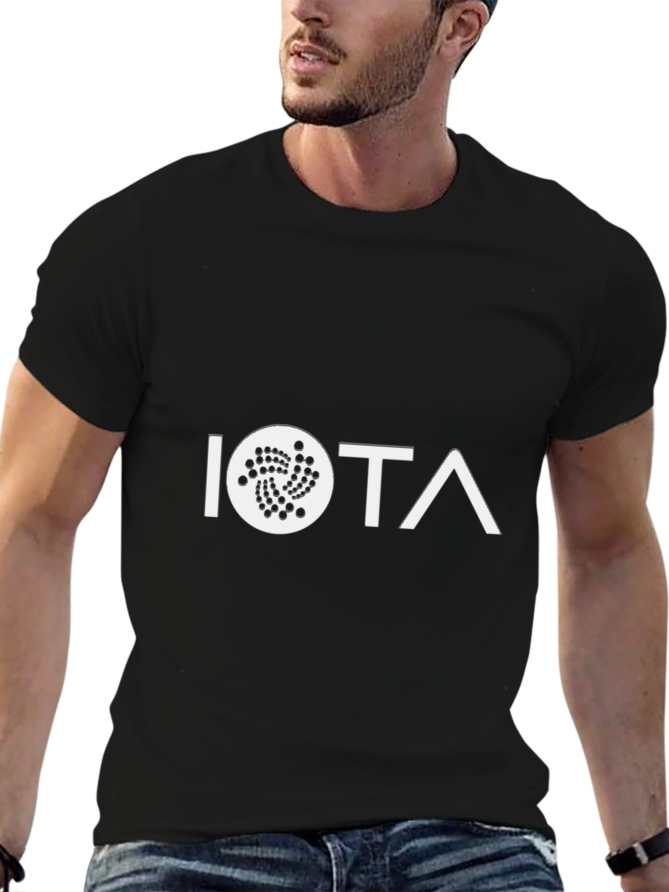 IOTA Cryptocurrency Black T-Shirt - Modern Crypto Tee