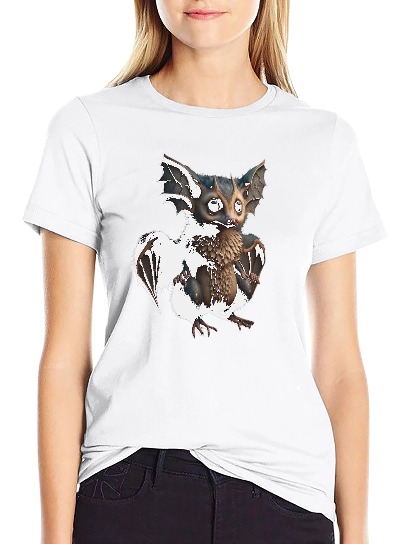 Bat Graphic T-Shirt - Unique Creature Design