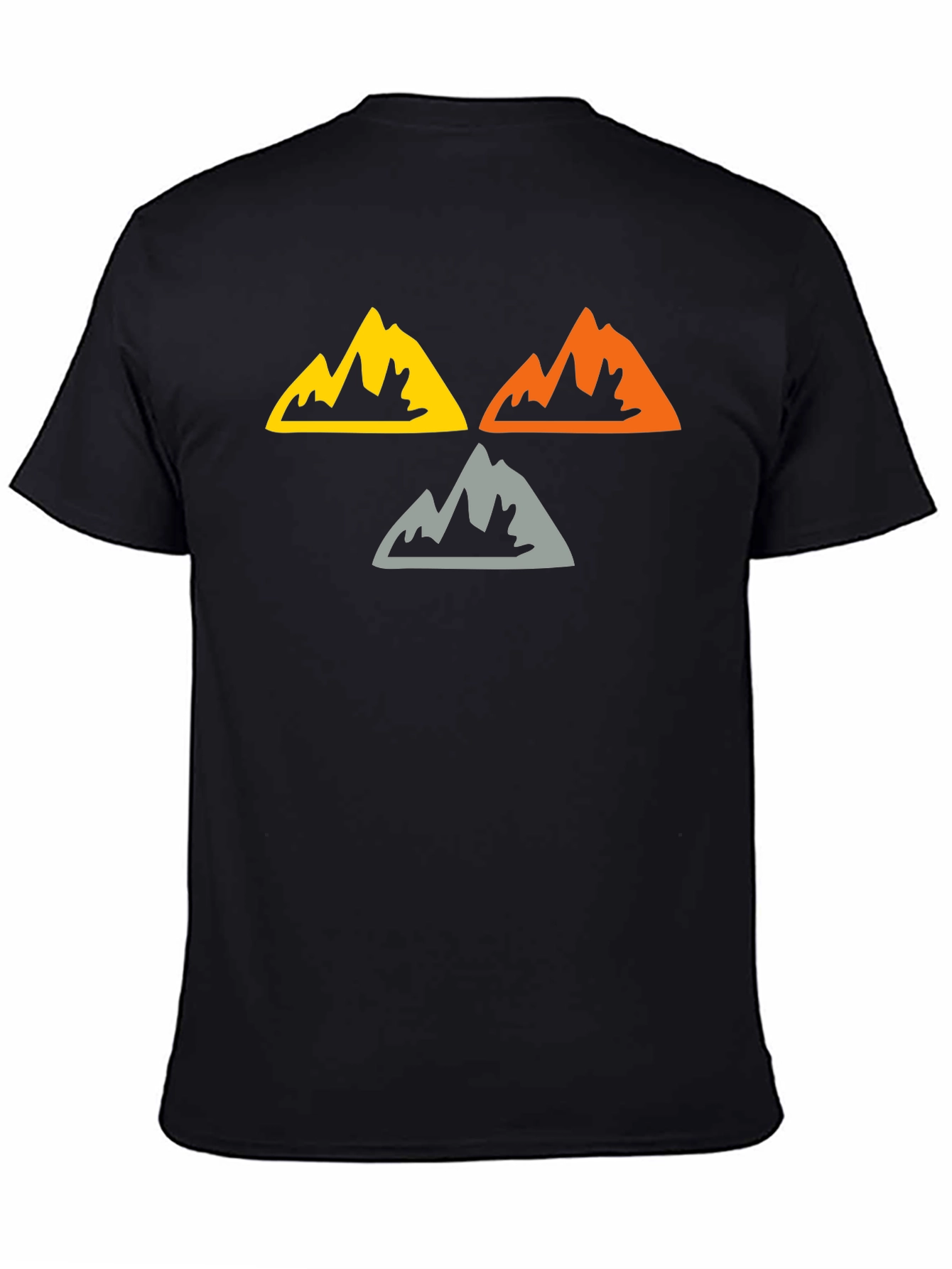 Mountain Peaks Graphic Tee - Black