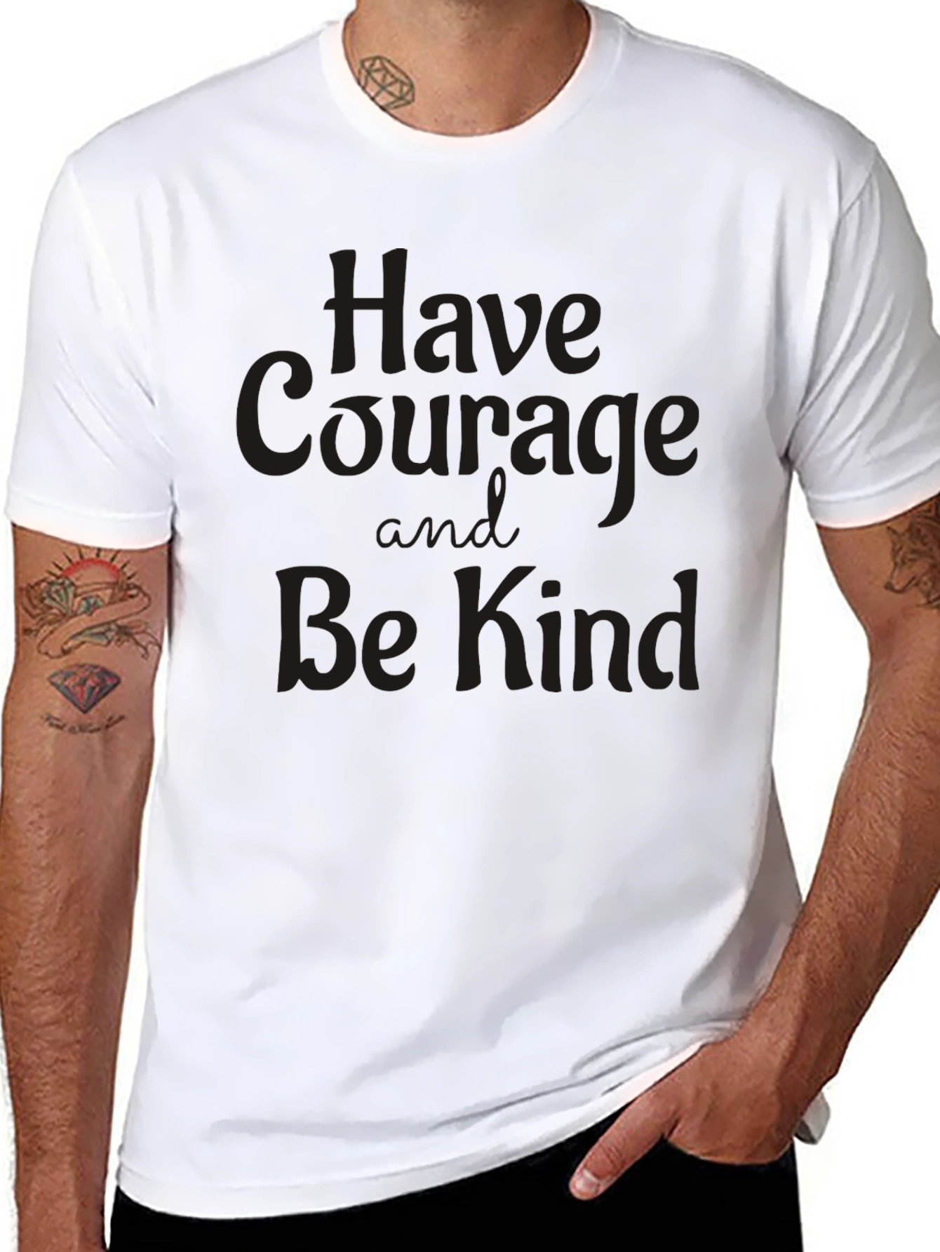 Courage and Kindness Black T-Shirt