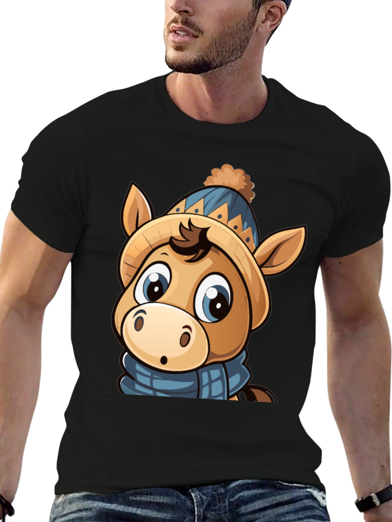 Cute Cartoon Horse T-Shirt