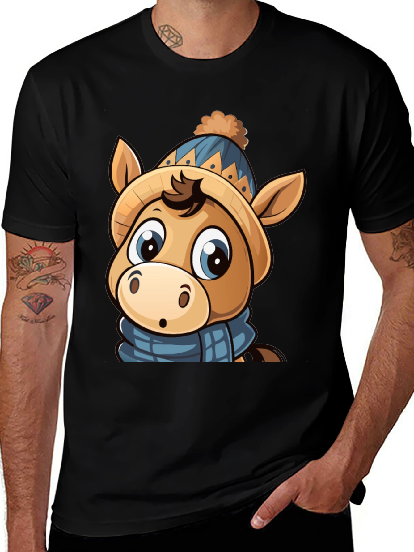 Cute Cartoon Horse T-Shirt