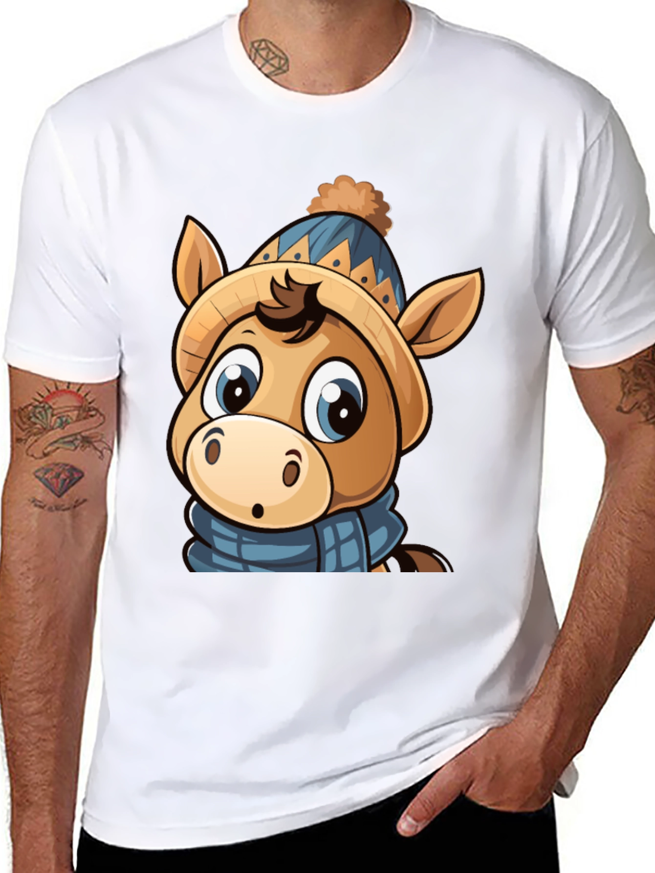 Cute Cartoon Horse T-Shirt