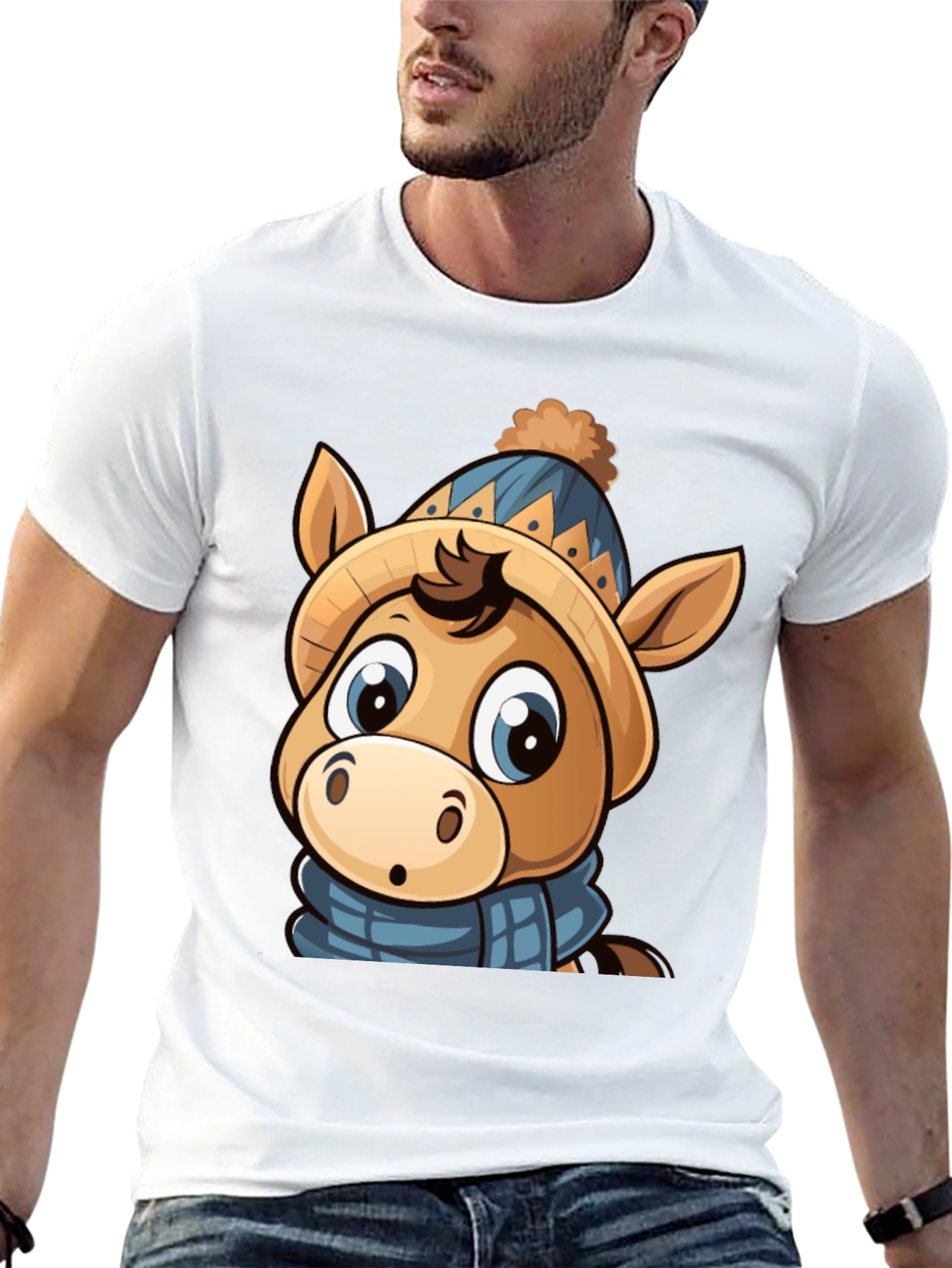 Cute Cartoon Horse T-Shirt