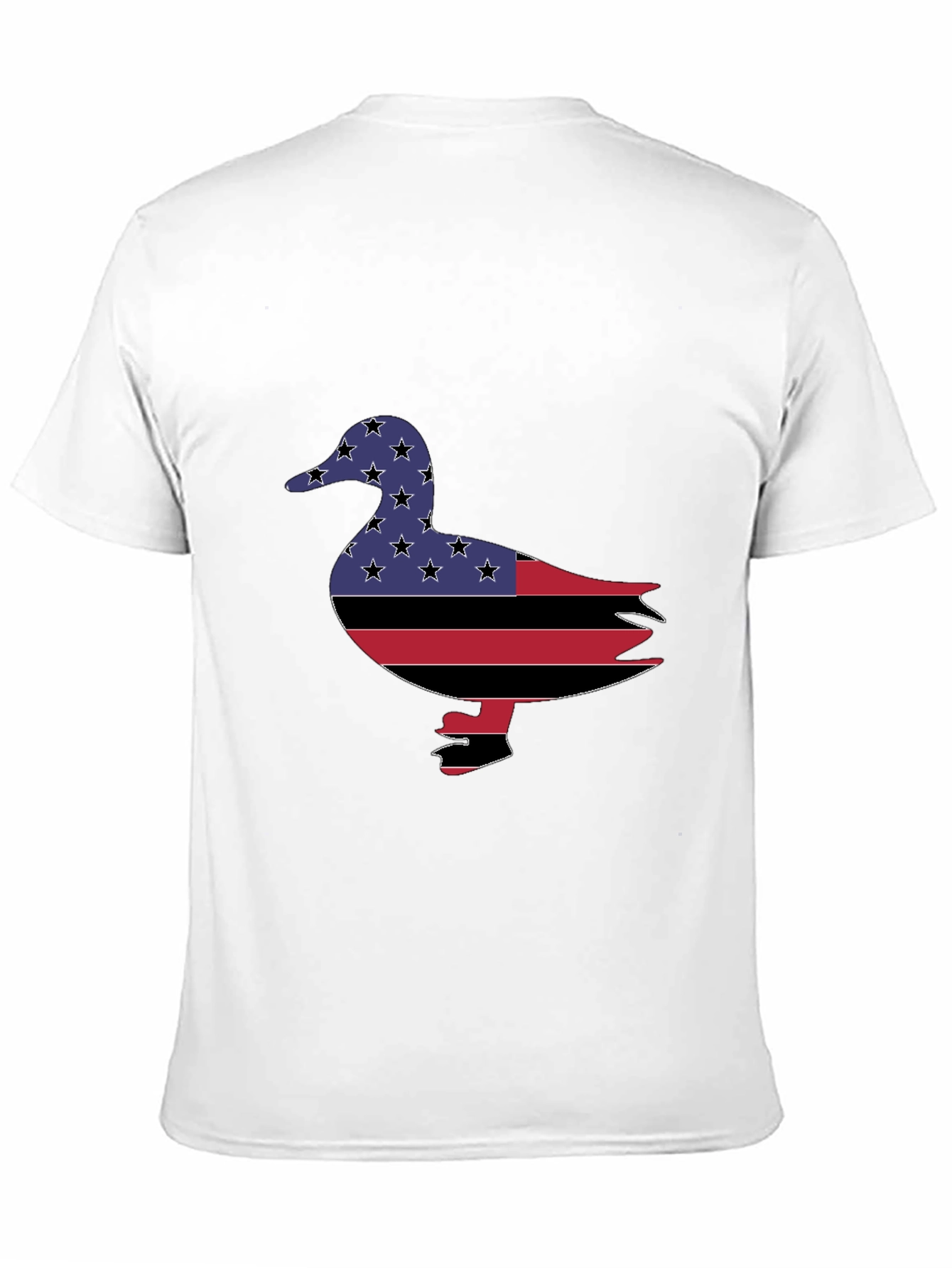 Patriotic Duck Graphic Tee - Black