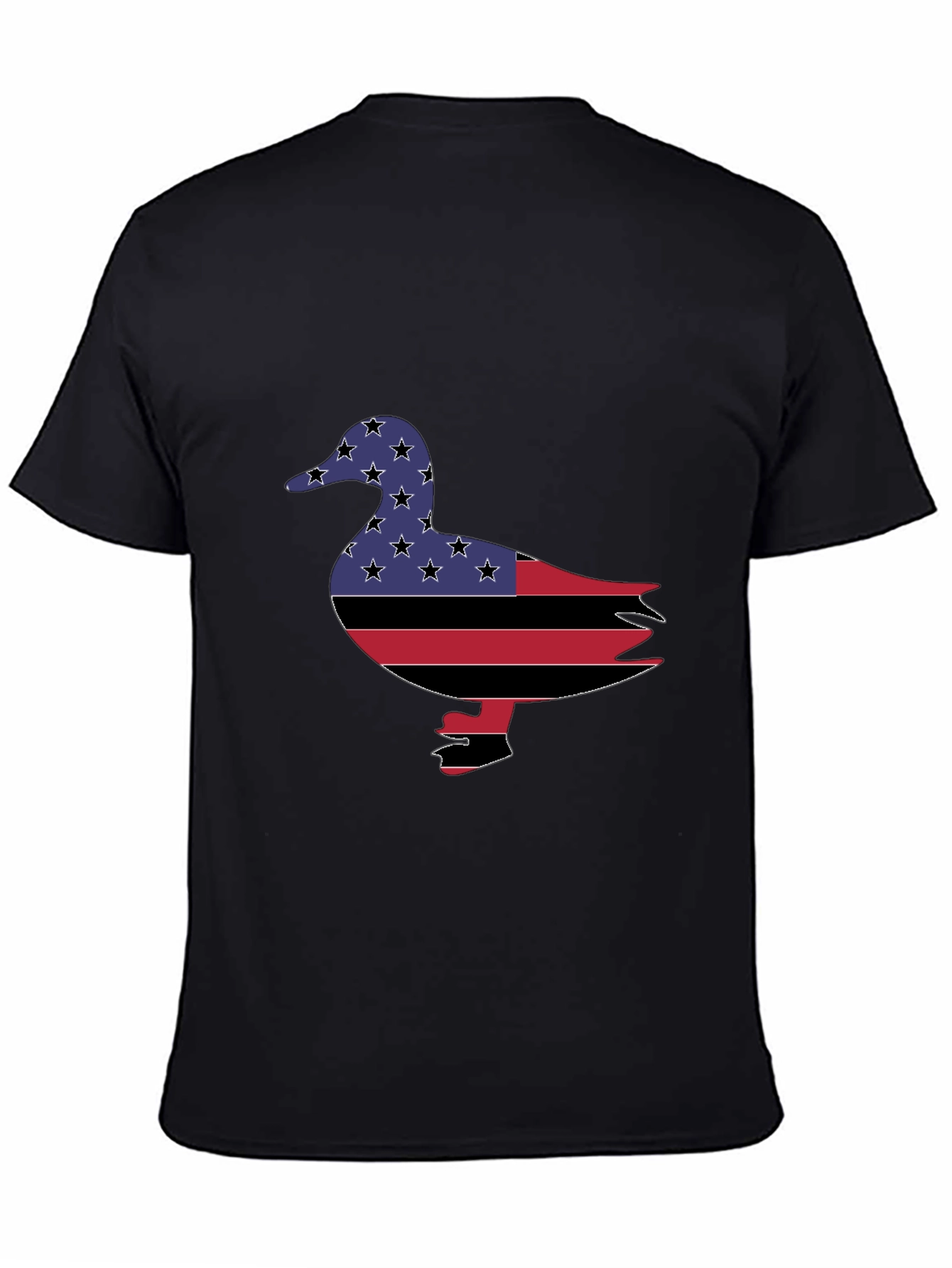 Patriotic Duck Graphic Tee - Black