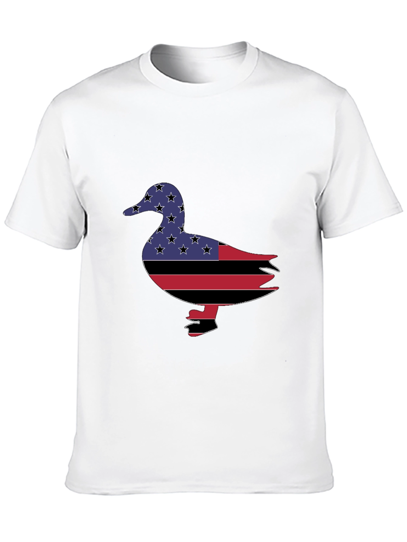 Patriotic Duck Graphic Tee - Black