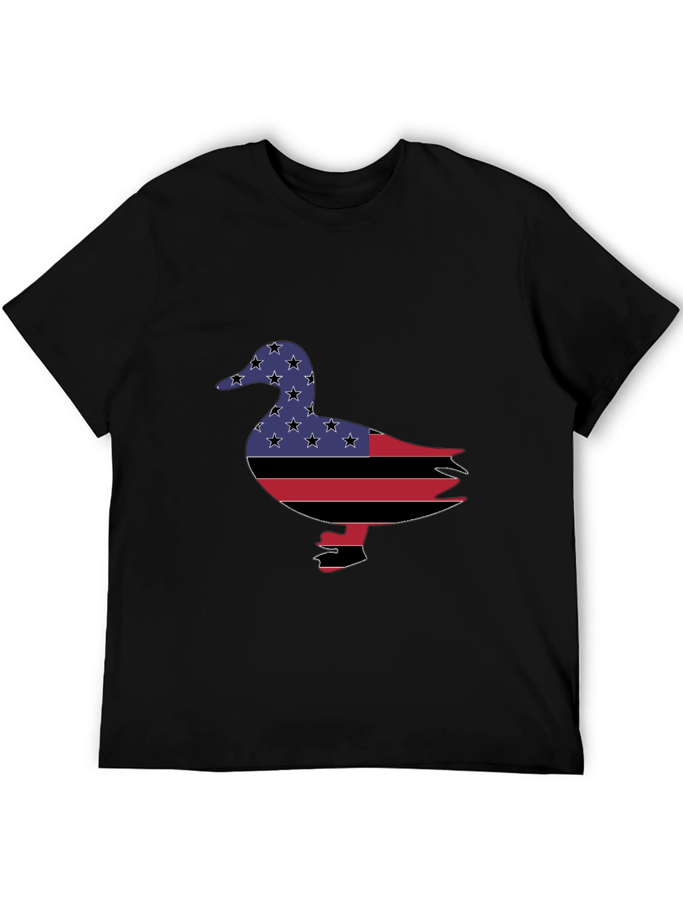 Patriotic Duck Graphic Tee - Black
