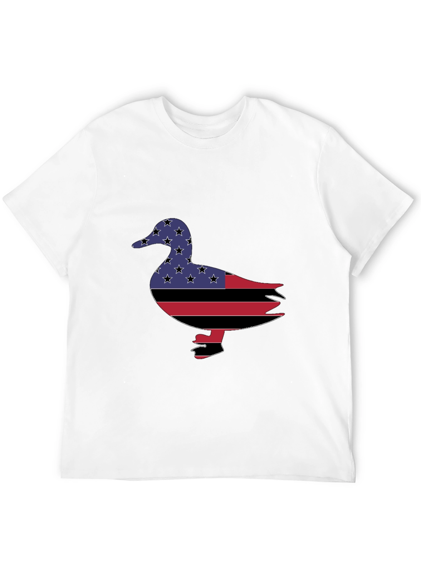 Patriotic Duck Graphic Tee - Black
