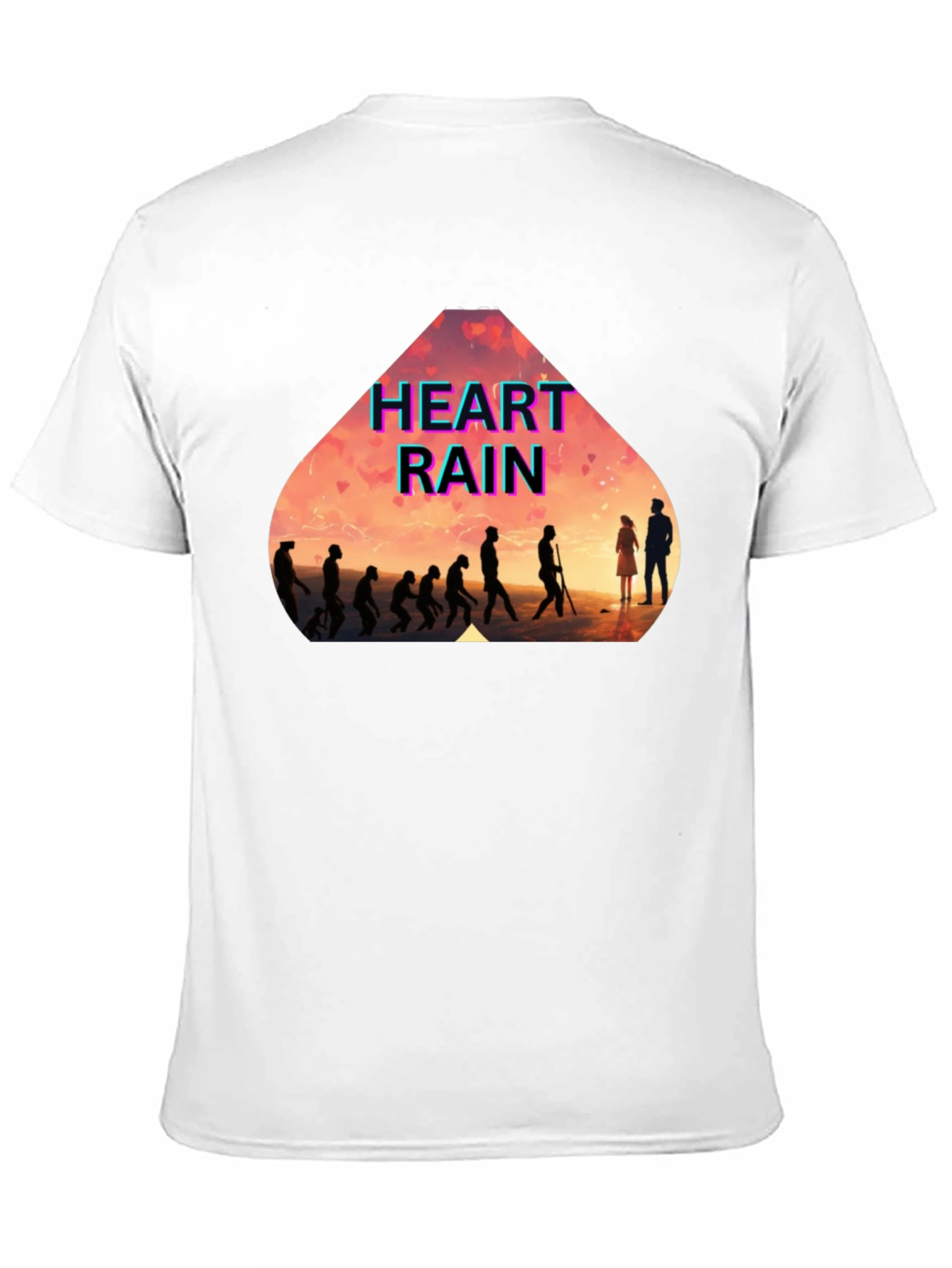 Heart Rain Evolution Black T-Shirt