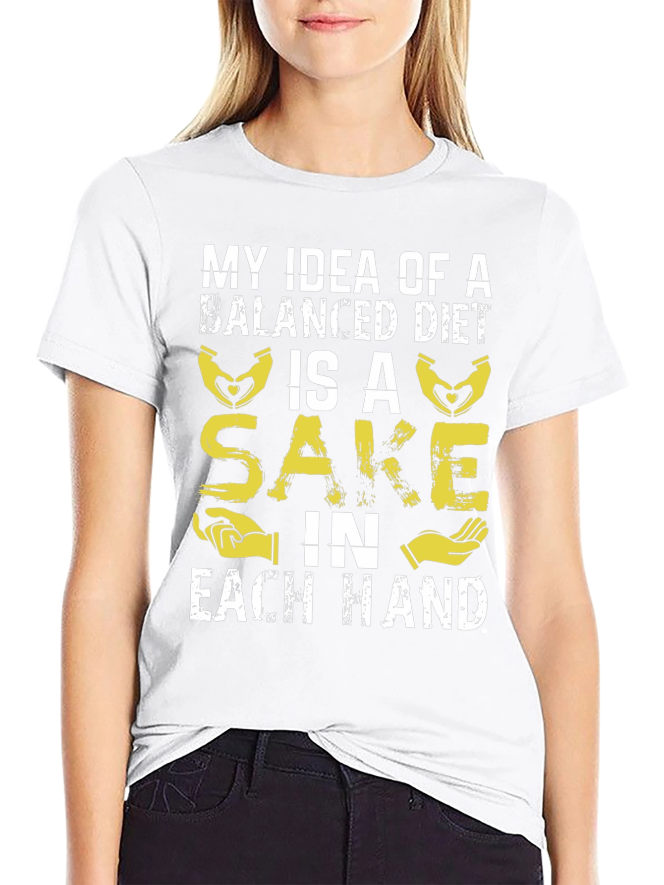 Balanced Diet Sake T-Shirt - Funny Graphic Tee