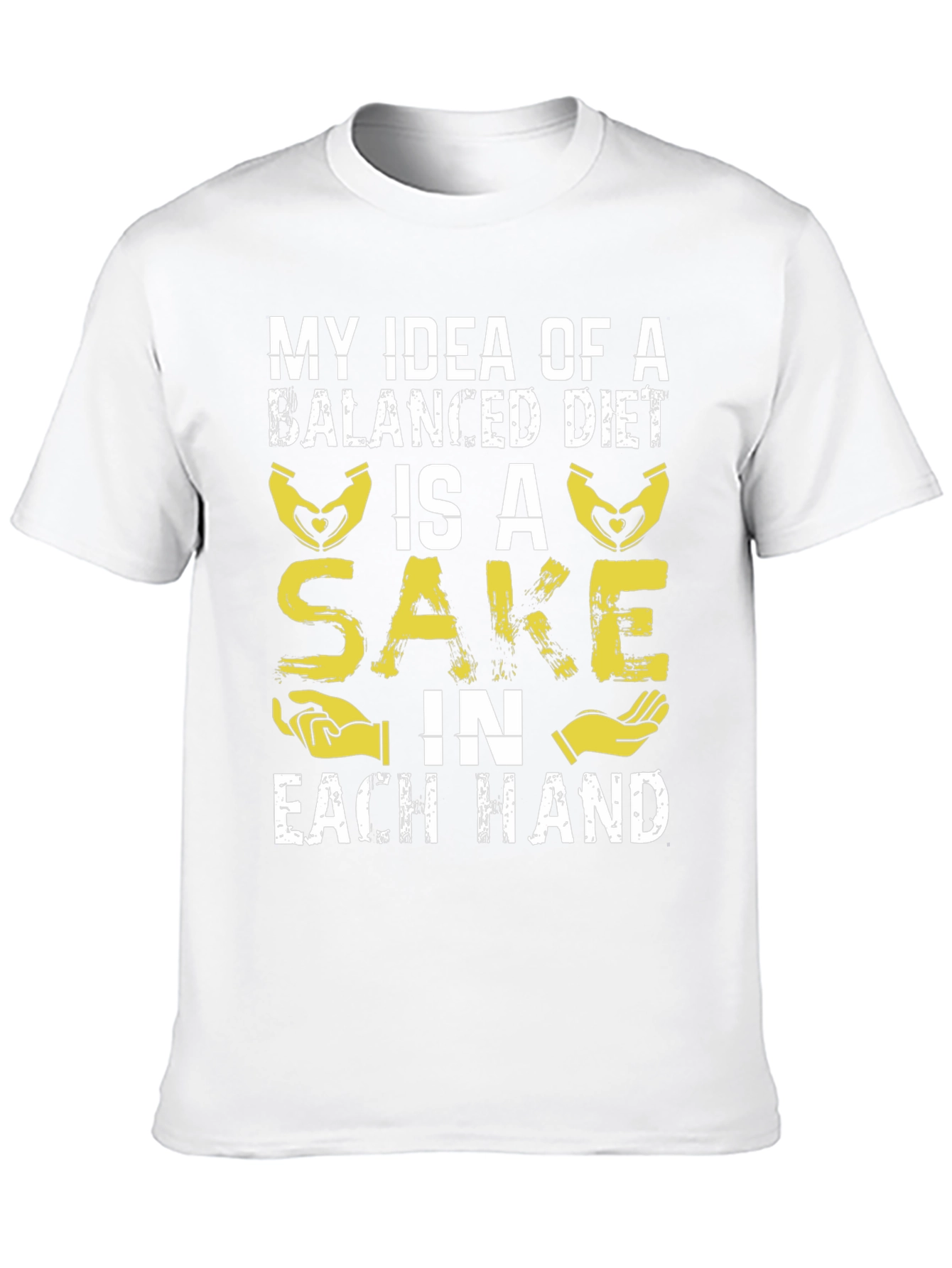 Balanced Diet Sake T-Shirt - Funny Graphic Tee