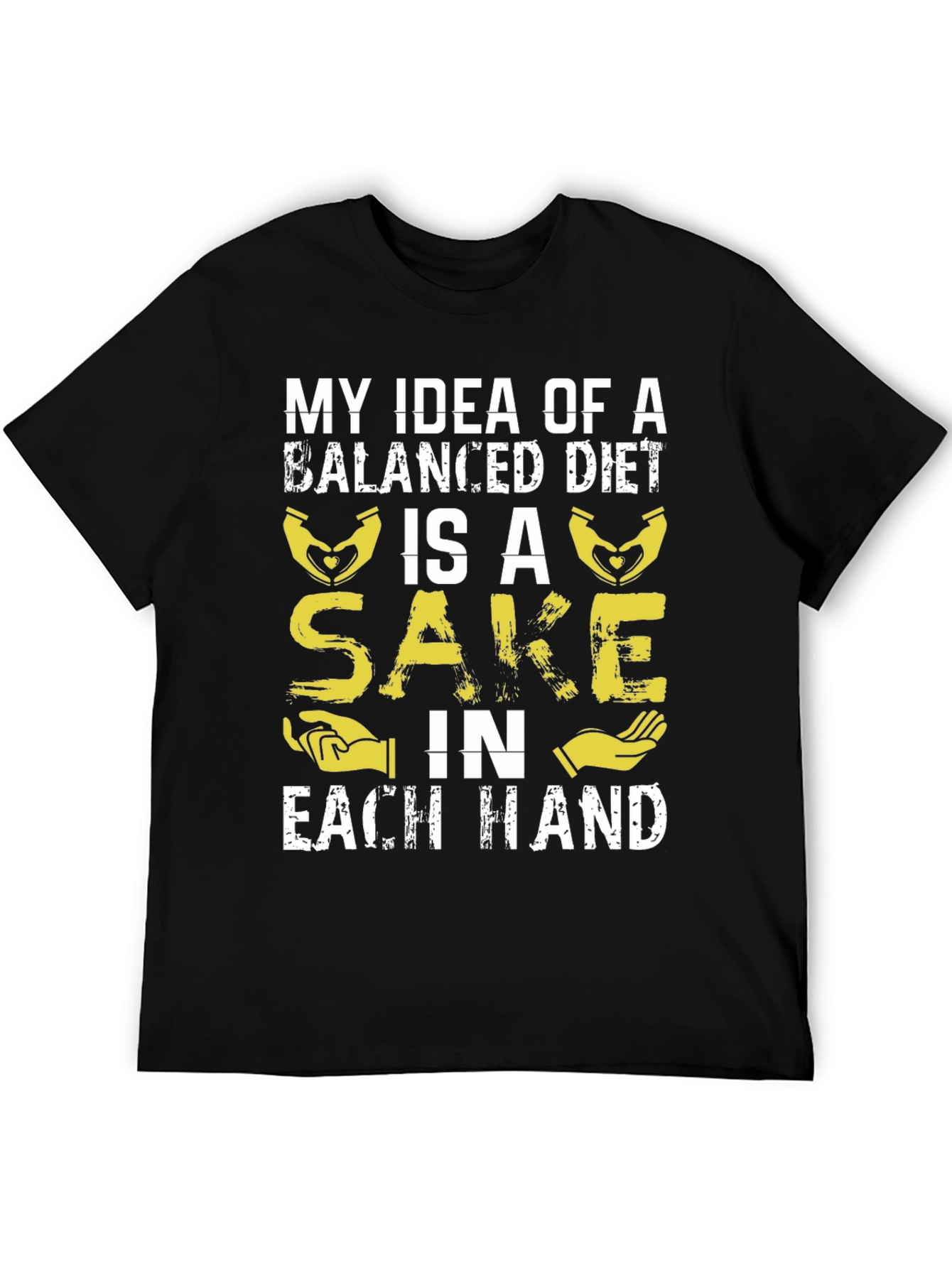 Balanced Diet Sake T-Shirt - Funny Graphic Tee