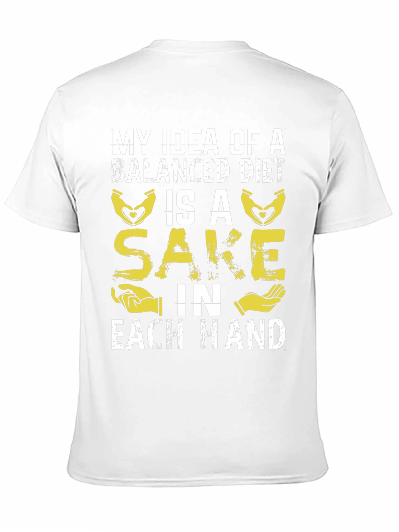 Balanced Diet Sake T-Shirt - Funny Graphic Tee